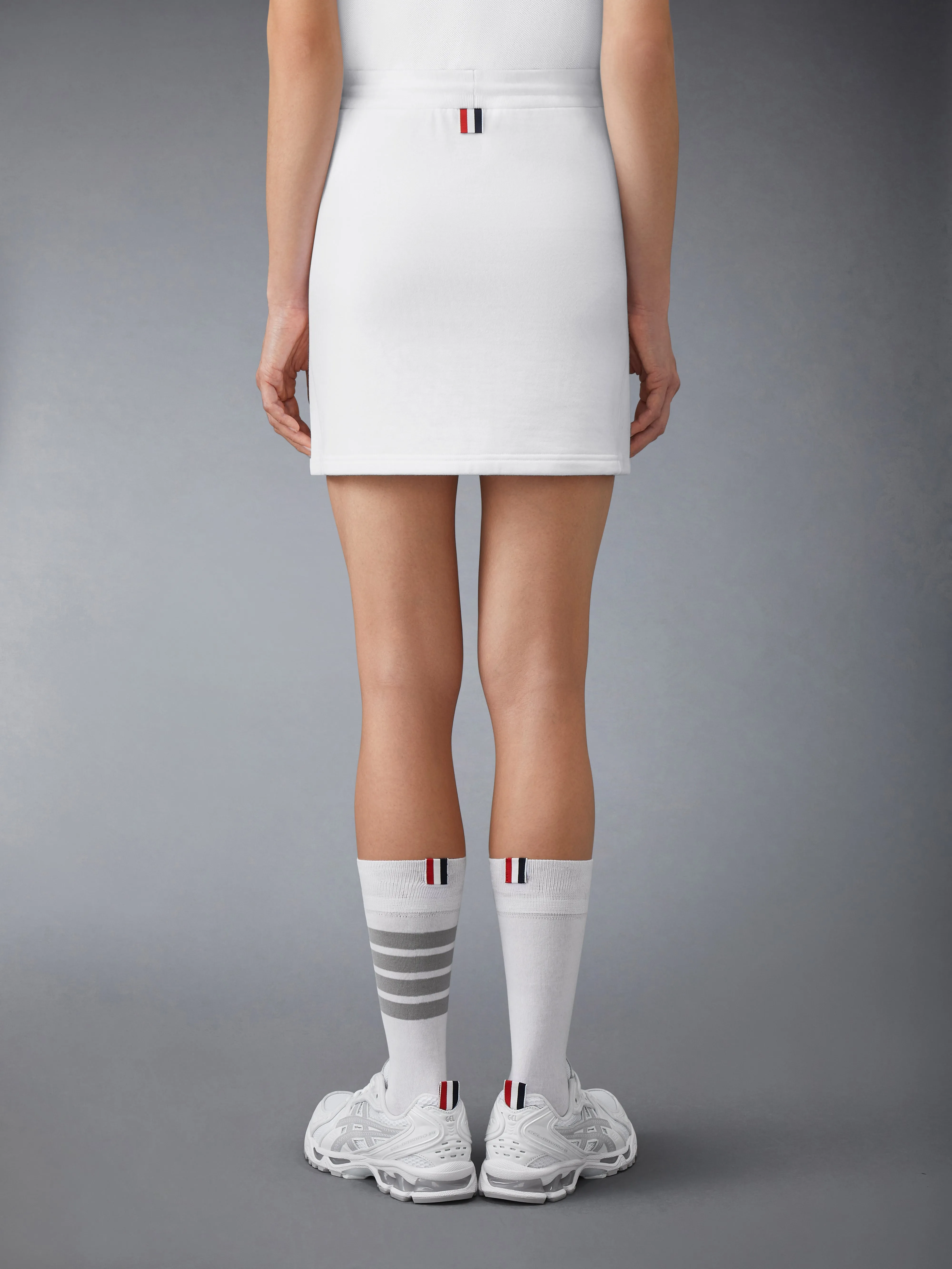 CLASSIC LOOPBACK JERSEY MINI SKIRT sold by Thom Browne product image thumbnail 4