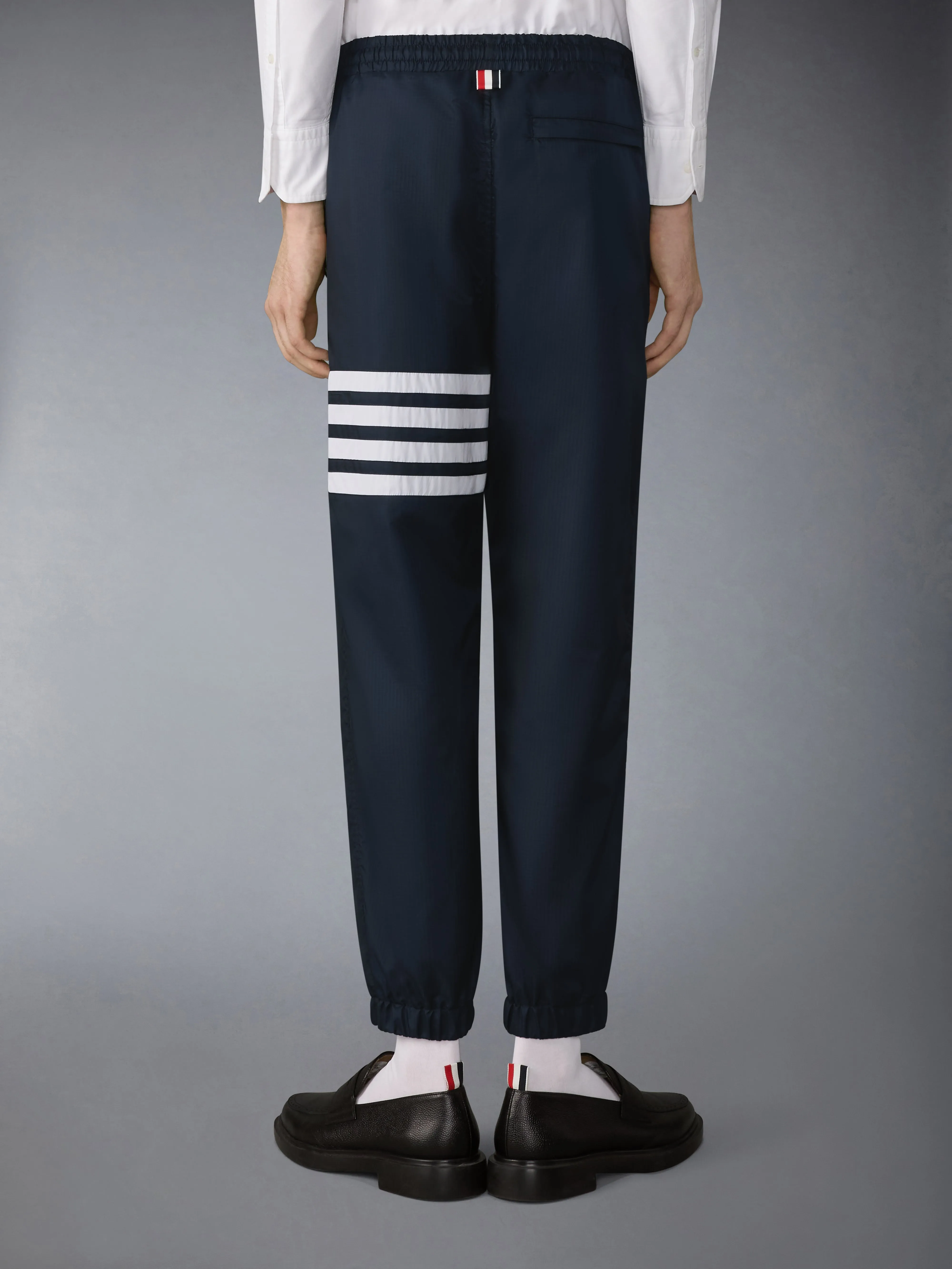 SHINY RIPSTOP 4-BAR TRACK PANTS sold by Thom Browne product image thumbnail 2