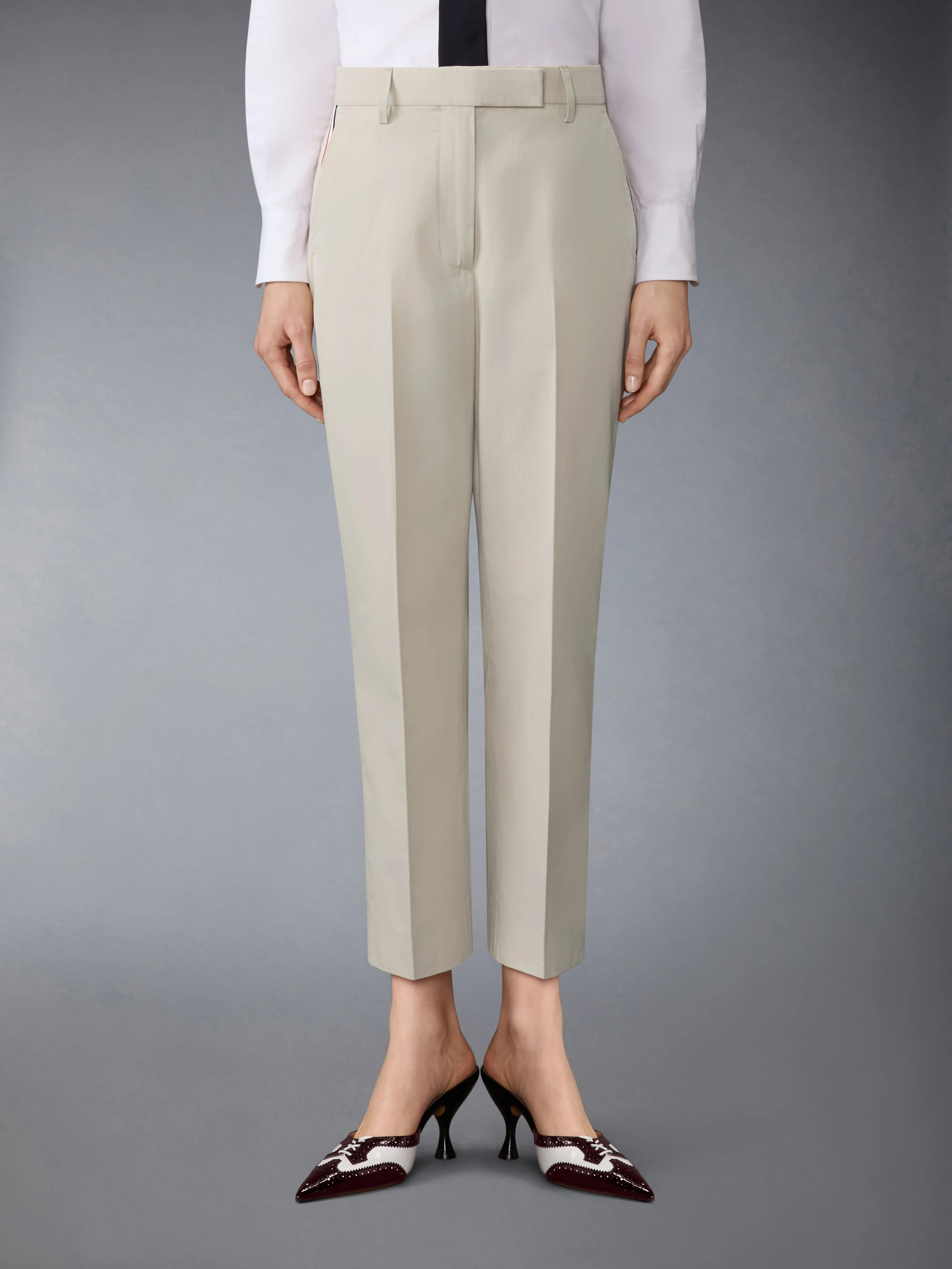 COTTON SUITING BELTLOOP RELAXED TROUSER sold by Thom Browne