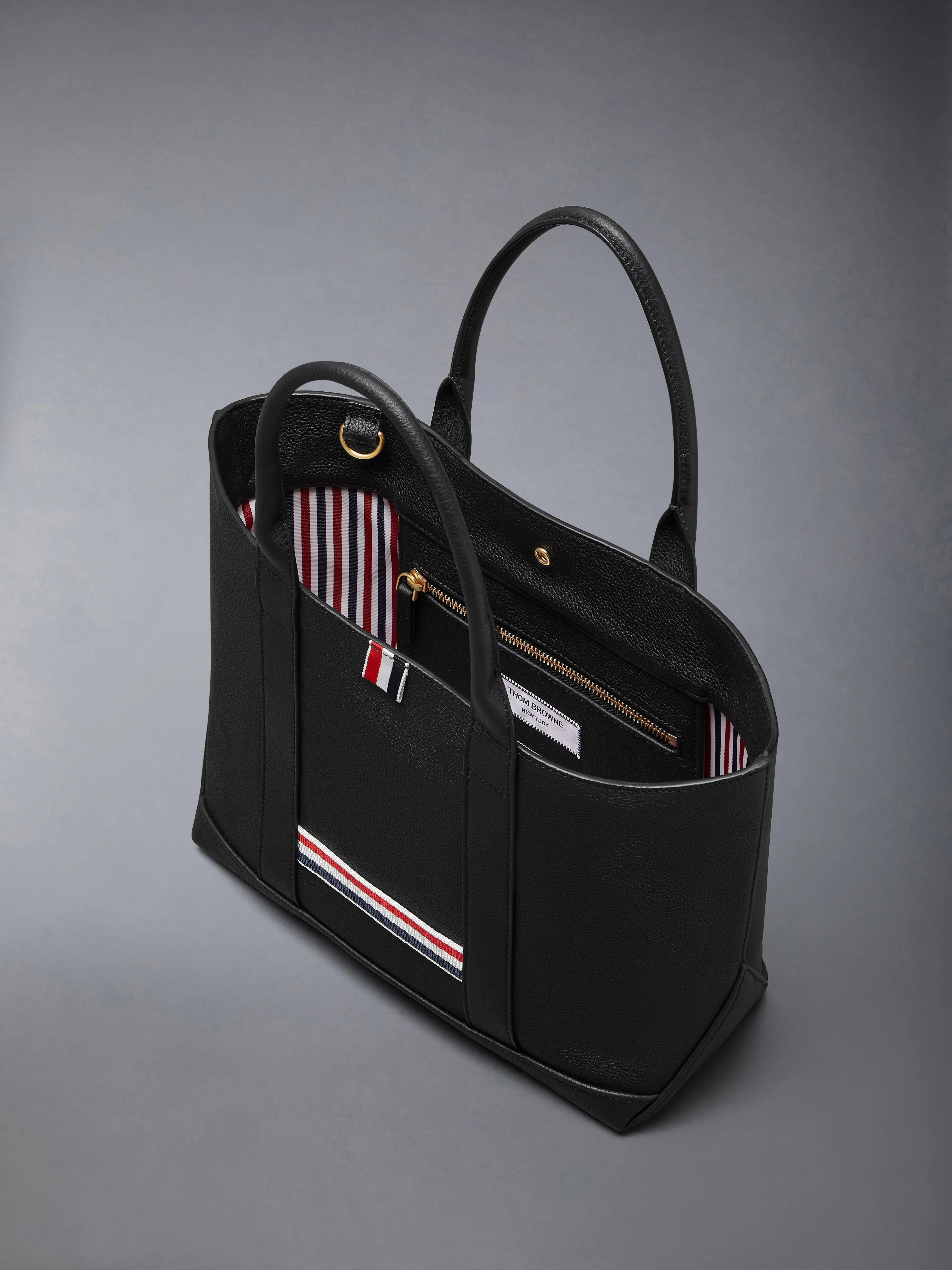 SMALL TOOL TOTE IN SOFT PEBBLE GRAIN LEATHER sold by Thom Browne product image thumbnail 4
