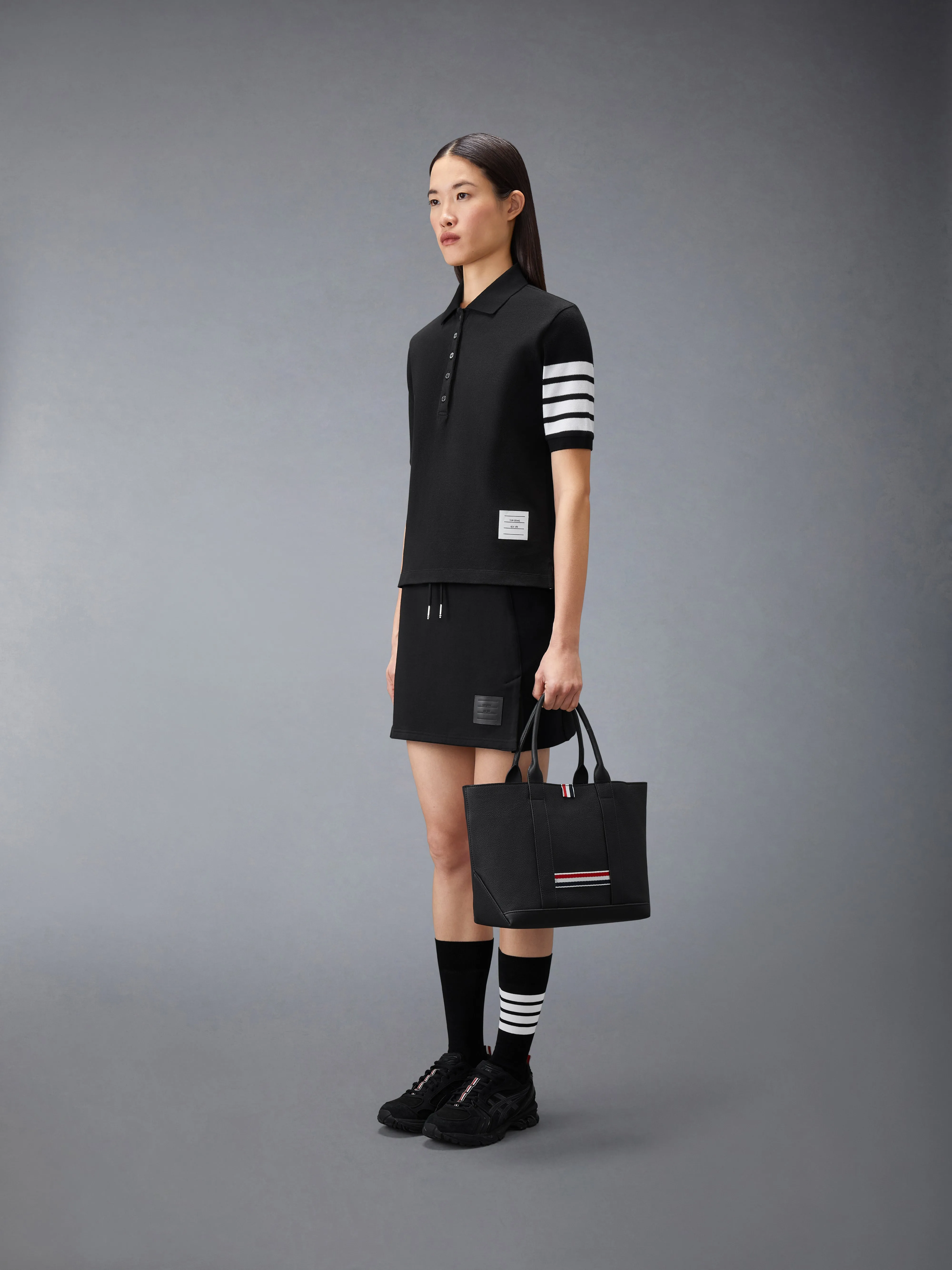 SMALL TOOL TOTE IN SOFT PEBBLE GRAIN LEATHER sold by Thom Browne product image thumbnail 2