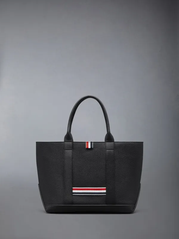 SMALL TOOL TOTE IN SOFT PEBBLE GRAIN LEATHER sold by Thom Browne