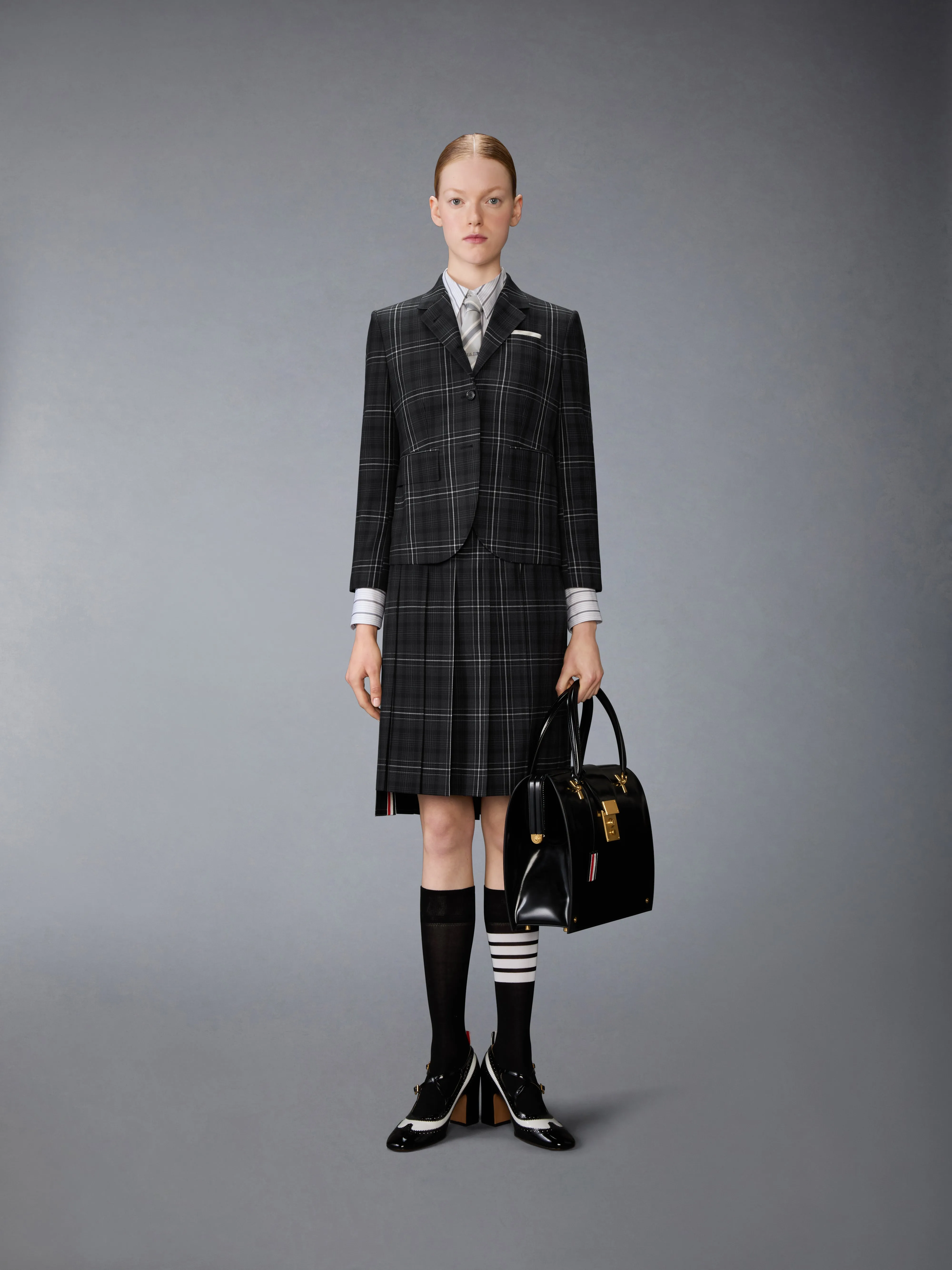 WINDOWPANE PLAID COOL WOOL SPORTCOAT sold by Thom Browne product image thumbnail 3
