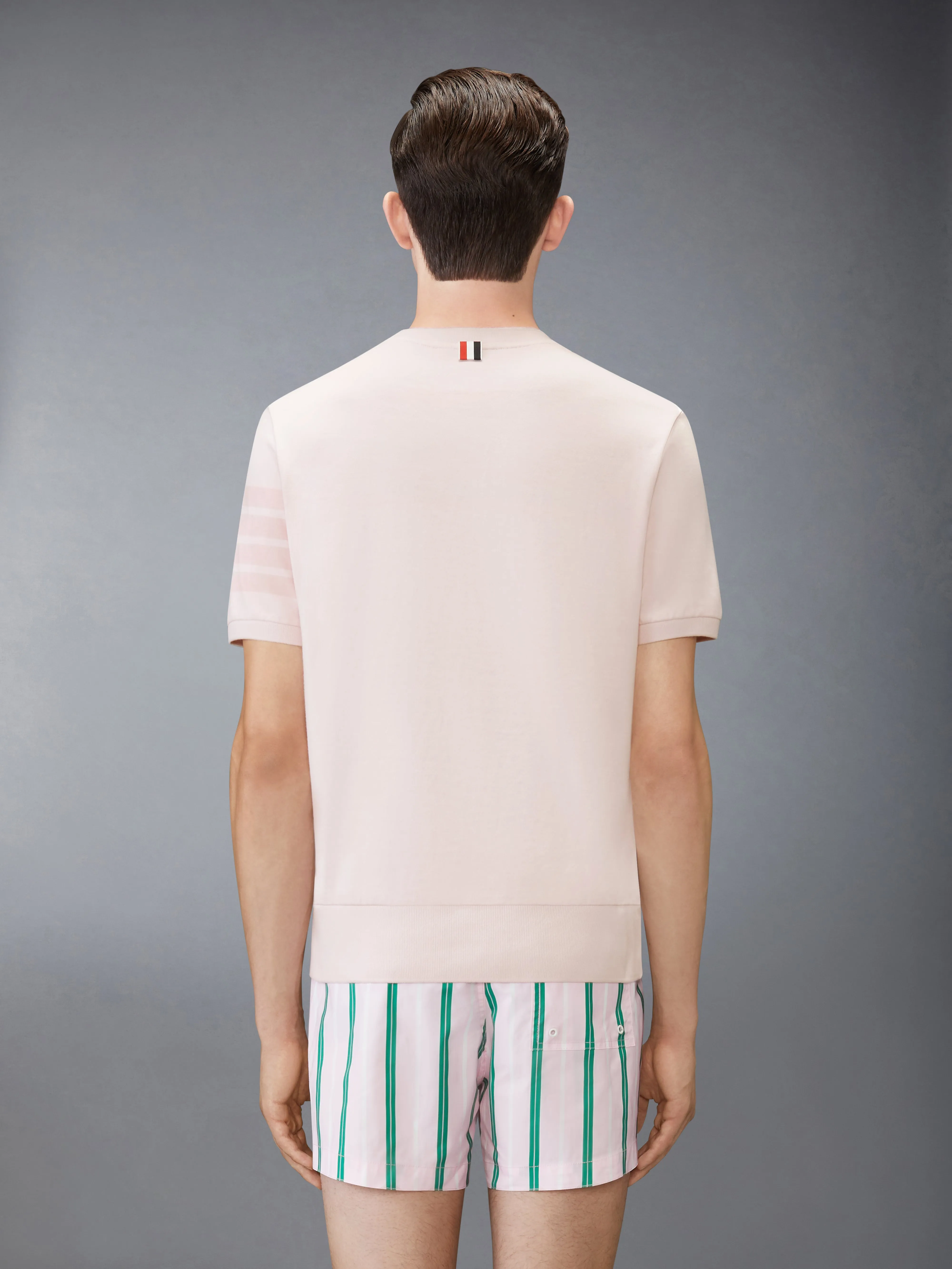 COTTON JERSEY 4-BAR TEE sold by Thom Browne product image thumbnail 2