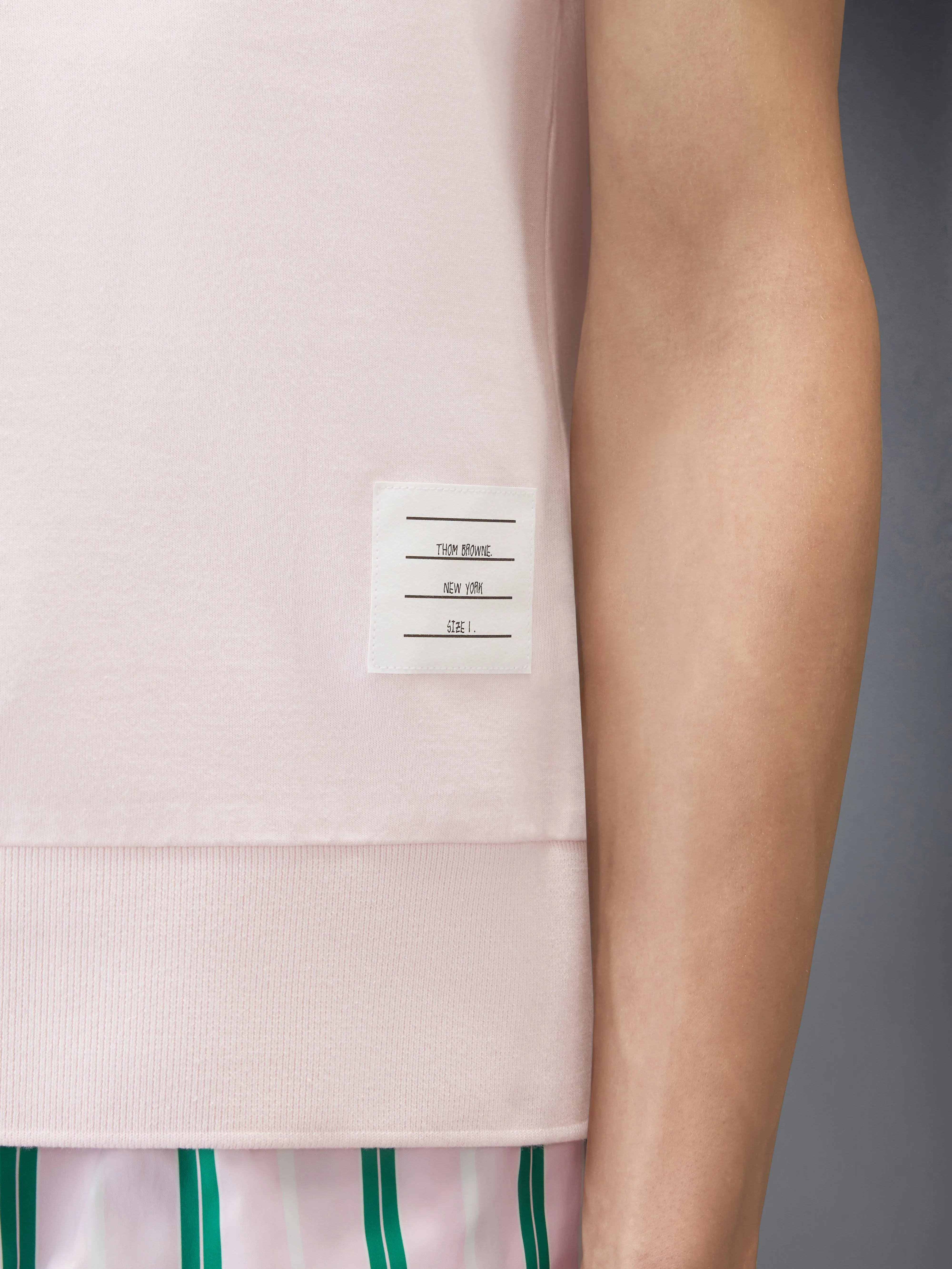 COTTON JERSEY 4-BAR TEE sold by Thom Browne product image thumbnail 4