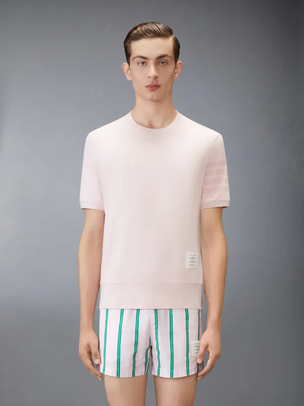 COTTON JERSEY 4-BAR TEE sold by Thom Browne