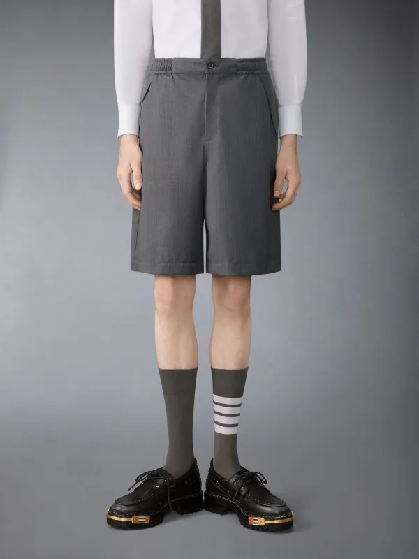 TECH WOOL TWILL TRACK SHORTS made by Thom Browne