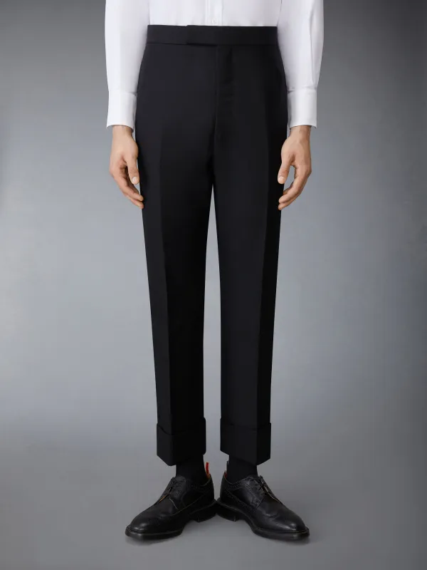 WOOL MOHAIR BACKSTRAP TROUSER made by Thom Browne