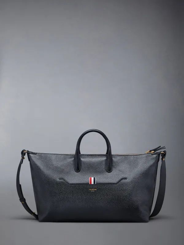 SOFT PEBBLE GRAIN MEDIUM DUFFLE sold by Thom Browne