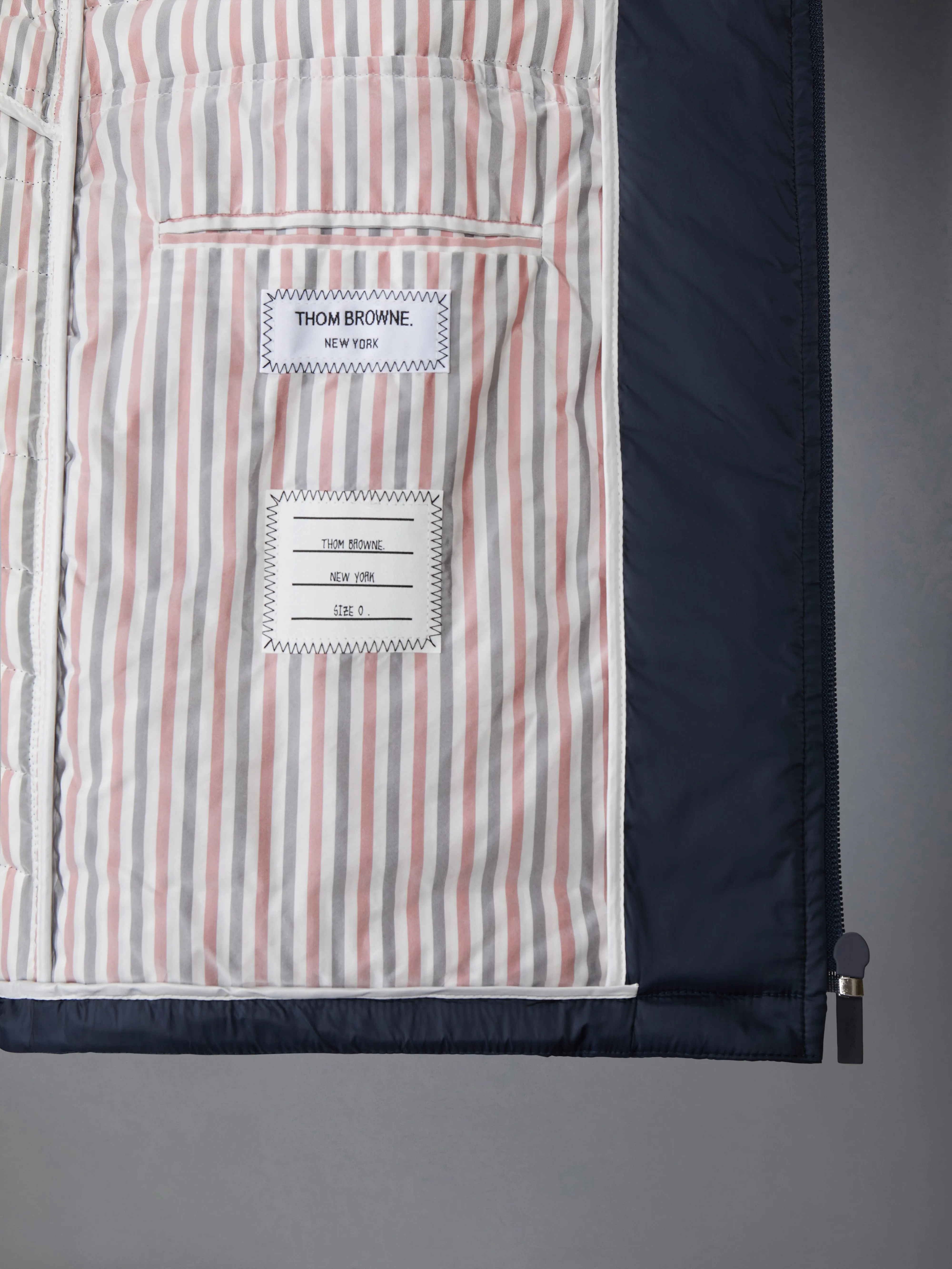 MATTE NYLON 4-BAR DOWN FILLED QUILTED JACKET sold by Thom Browne product image thumbnail 5