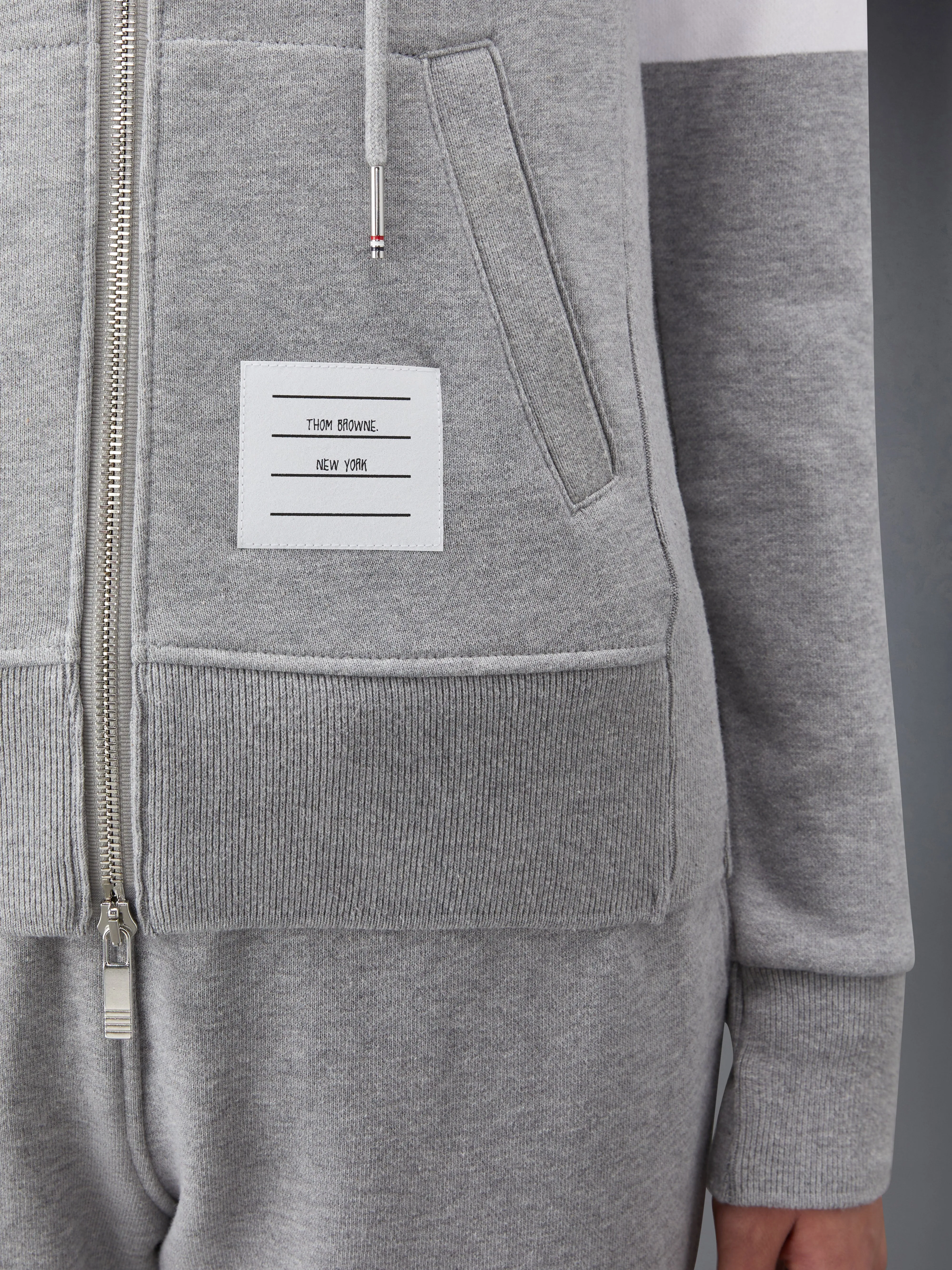 CLASSIC LOOPBACK 4-BAR ZIP HOODIE sold by Thom Browne product image thumbnail 5