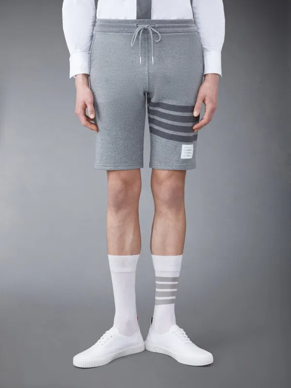LOOPBACK TONAL 4-BAR SWEATSHORTS made by Thom Browne