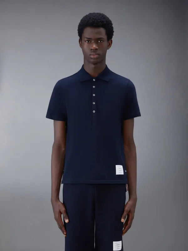PIQUE RWB STRIPE RELAXED POLO made by Thom Browne