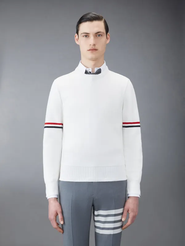 MILANO STITCH RWB ARM STRIPE PULLOVER made by Thom Browne
