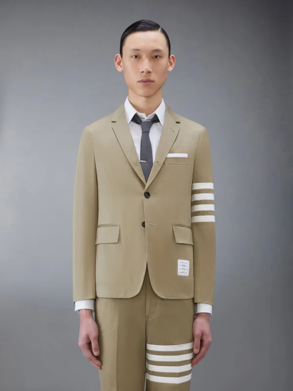COTTON TWILL 4-BAR UNCONSTRUCTED SPORTCOAT sold by Thom Browne