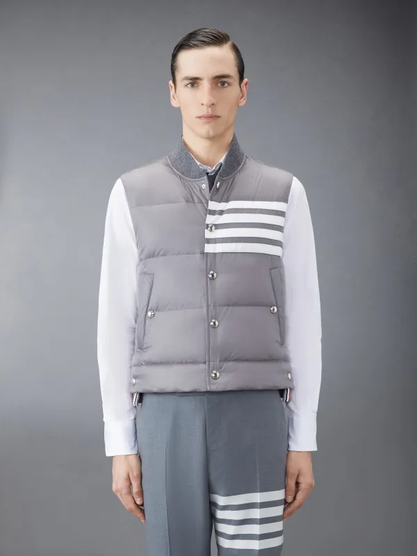 MATTE NYLON 4-BAR DOWN FILL VEST made by Thom Browne