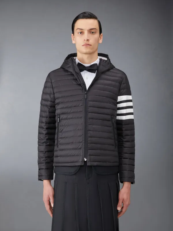 MATTE NYLON  4-BAR DOWN FILLED QUILTED JACKET made by Thom Browne