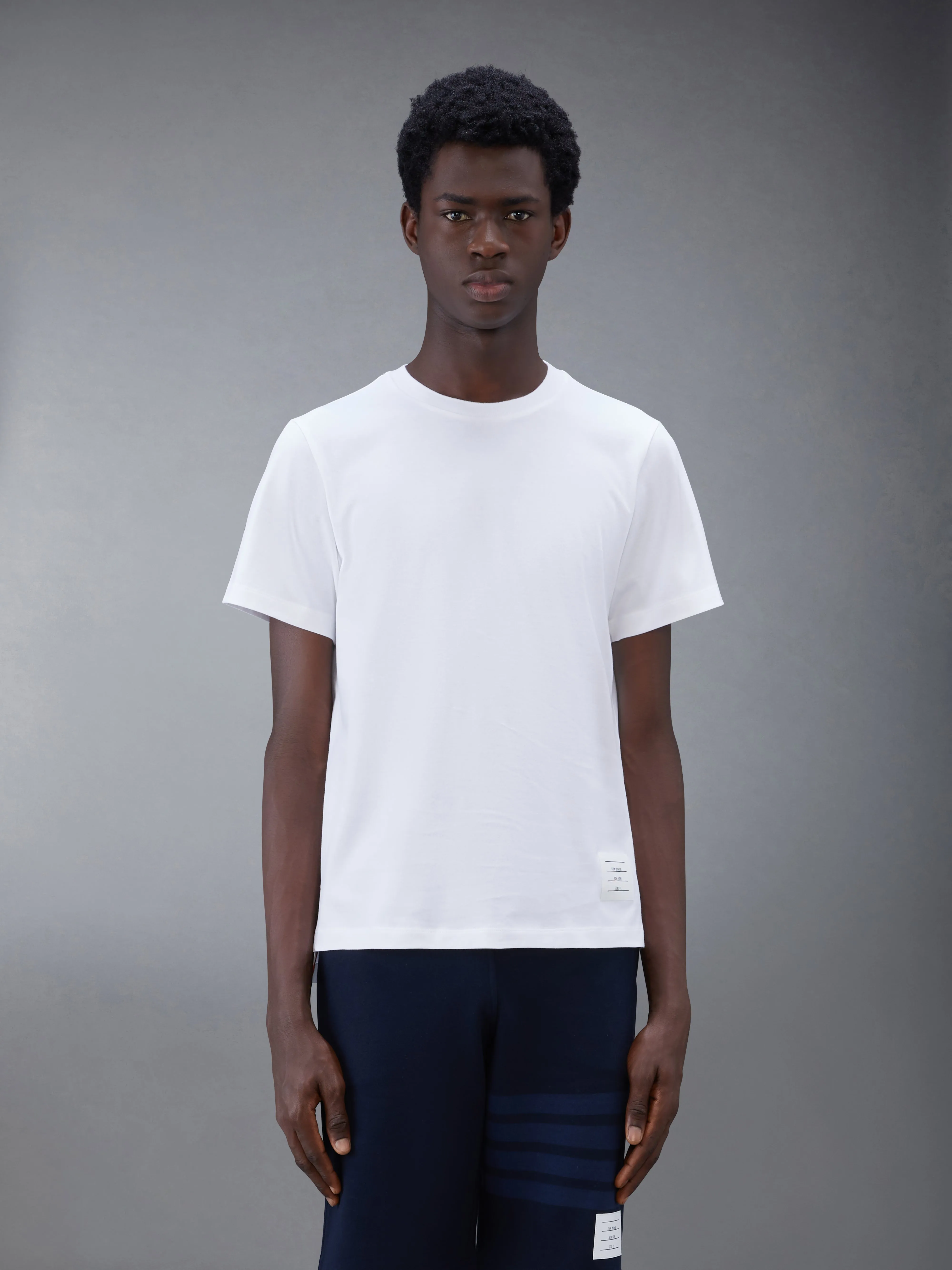 JERSEY RELAXED TEE sold by Thom Browne
