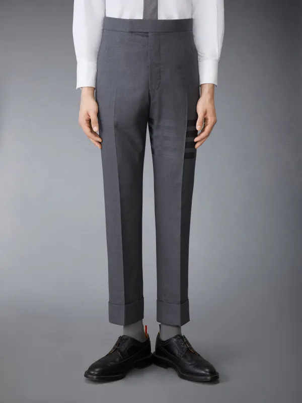 PLAIN WEAVE 4-BAR BACKSTRAP TROUSER made by Thom Browne