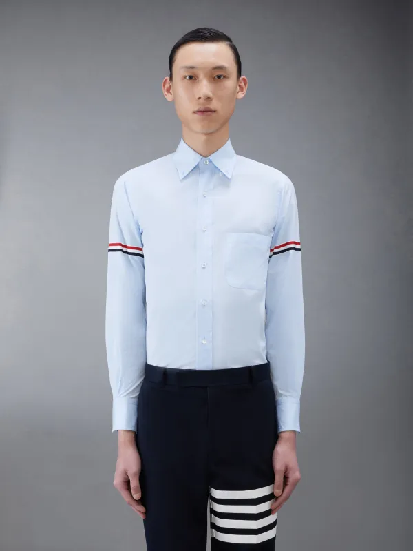POPLIN RWB ARMBAND SHIRT sold by Thom Browne