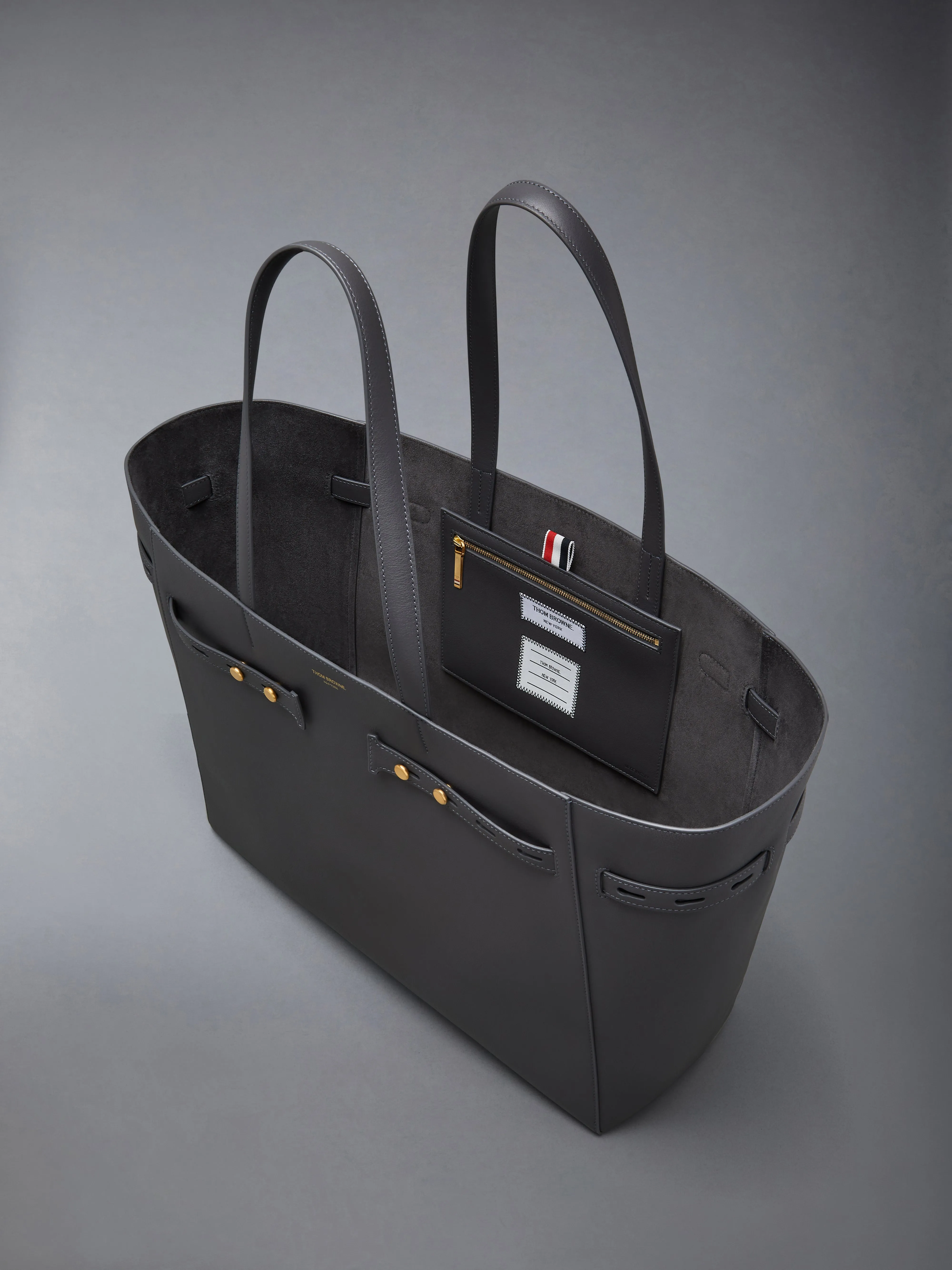 MR. THOM CABAS BAG IN SOFT CALF LEATHER sold by Thom Browne product image thumbnail 4
