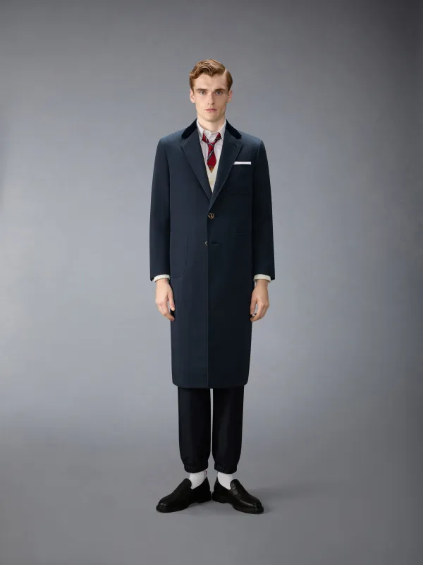 GABARDINE ELONGATED OVERCOAT made by Thom Browne