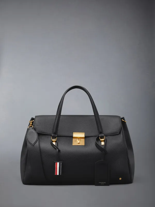 BOLTON WEEKENDER BAG IN SOFT PEBBLE GRAIN LEATHER made by Thom Browne