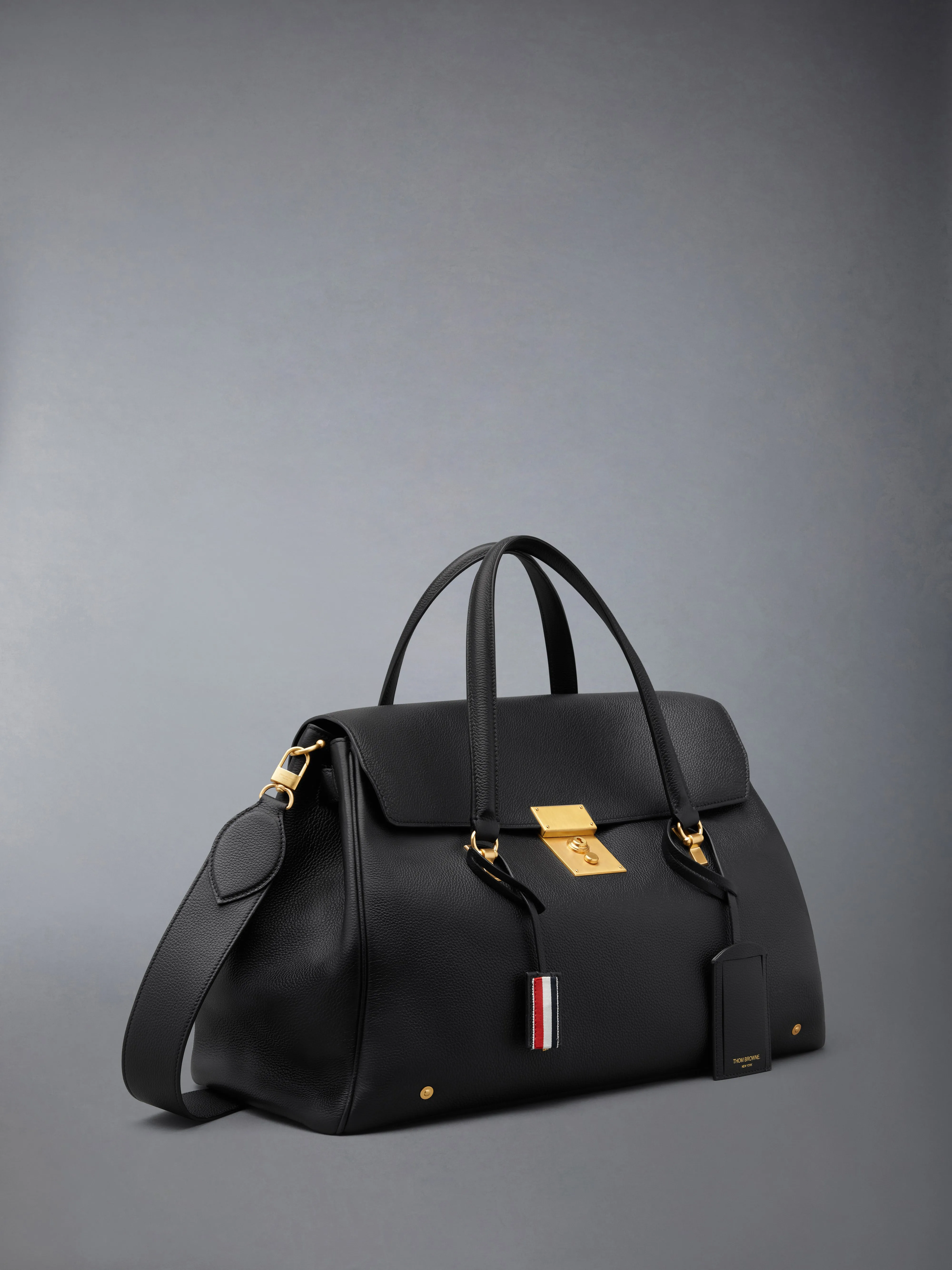 BOLTON WEEKENDER BAG IN SOFT PEBBLE GRAIN LEATHER sold by Thom Browne product image thumbnail 2