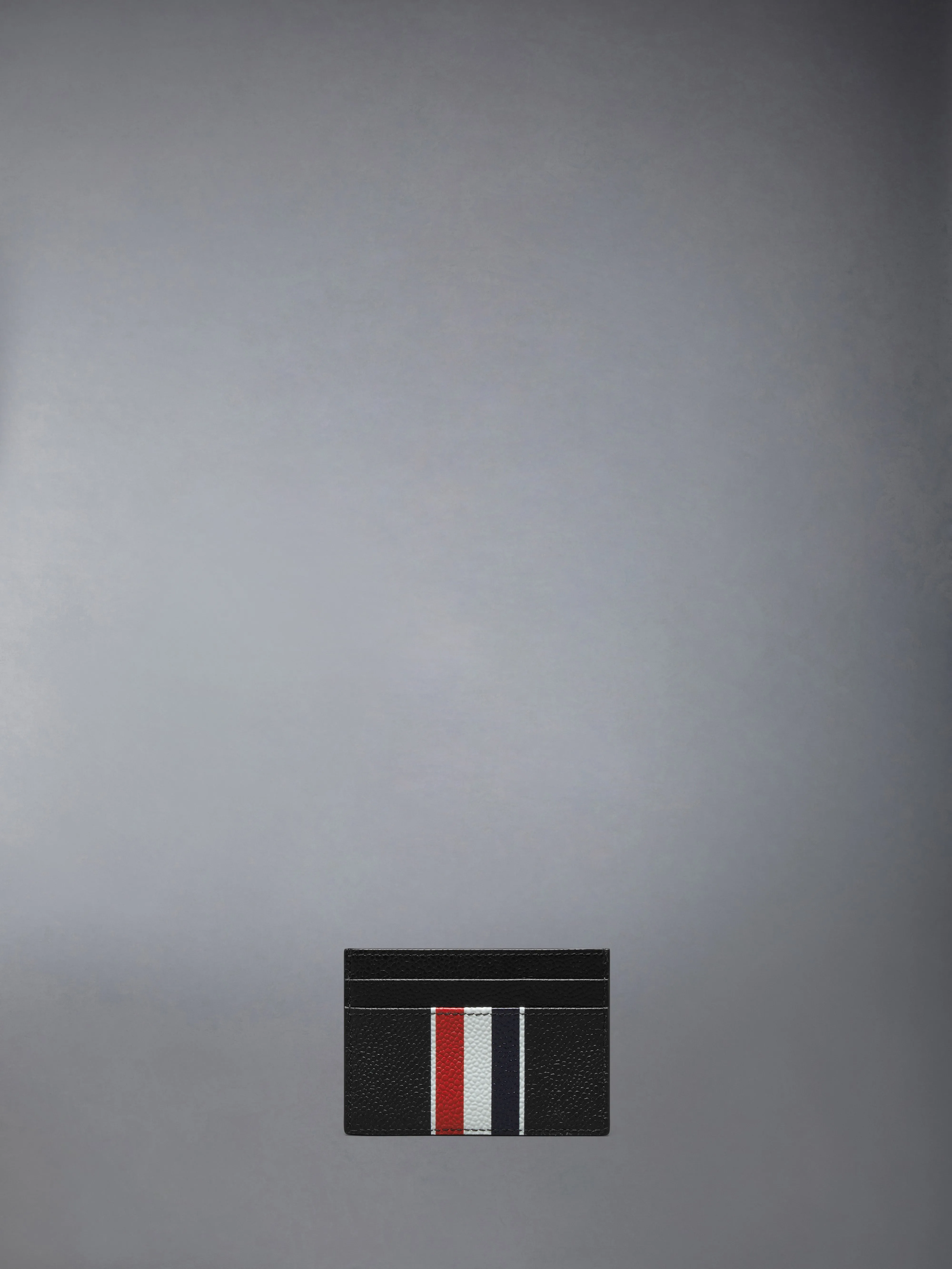 PEBBLE GRAIN RWB STRIPE DOUBLE SIDED CARD HOLDER sold by Thom Browne product image thumbnail 2
