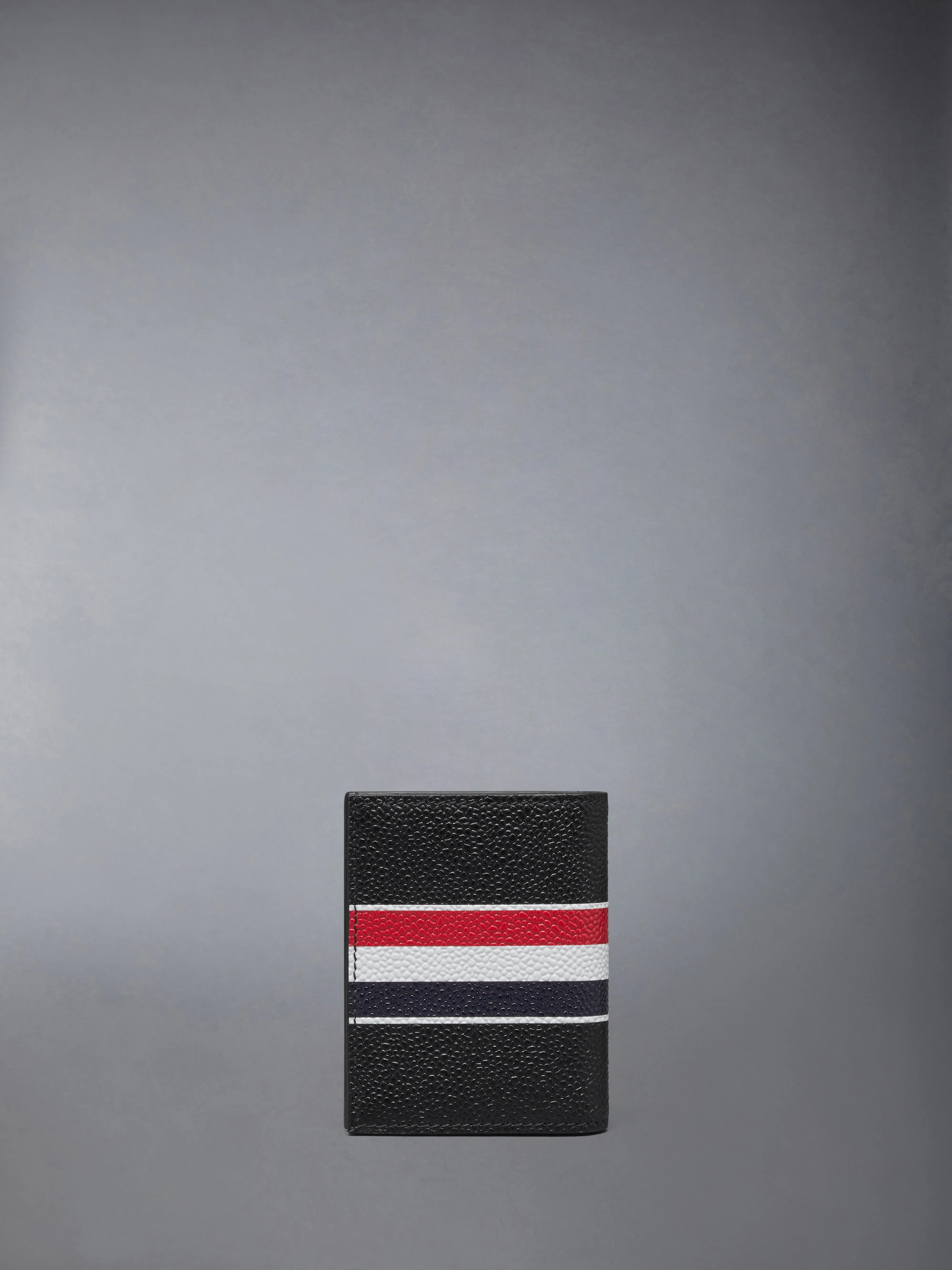 PEBBLE GRAIN RWB STRIPE DOUBLE CARD HOLDER sold by Thom Browne product image thumbnail 2