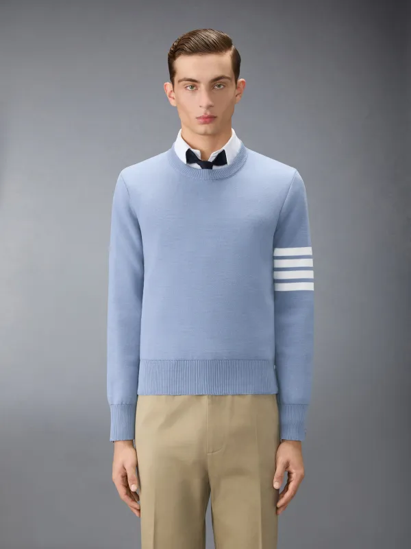 FINE MERINO WOOL 4-BAR PULLOVER made by Thom Browne