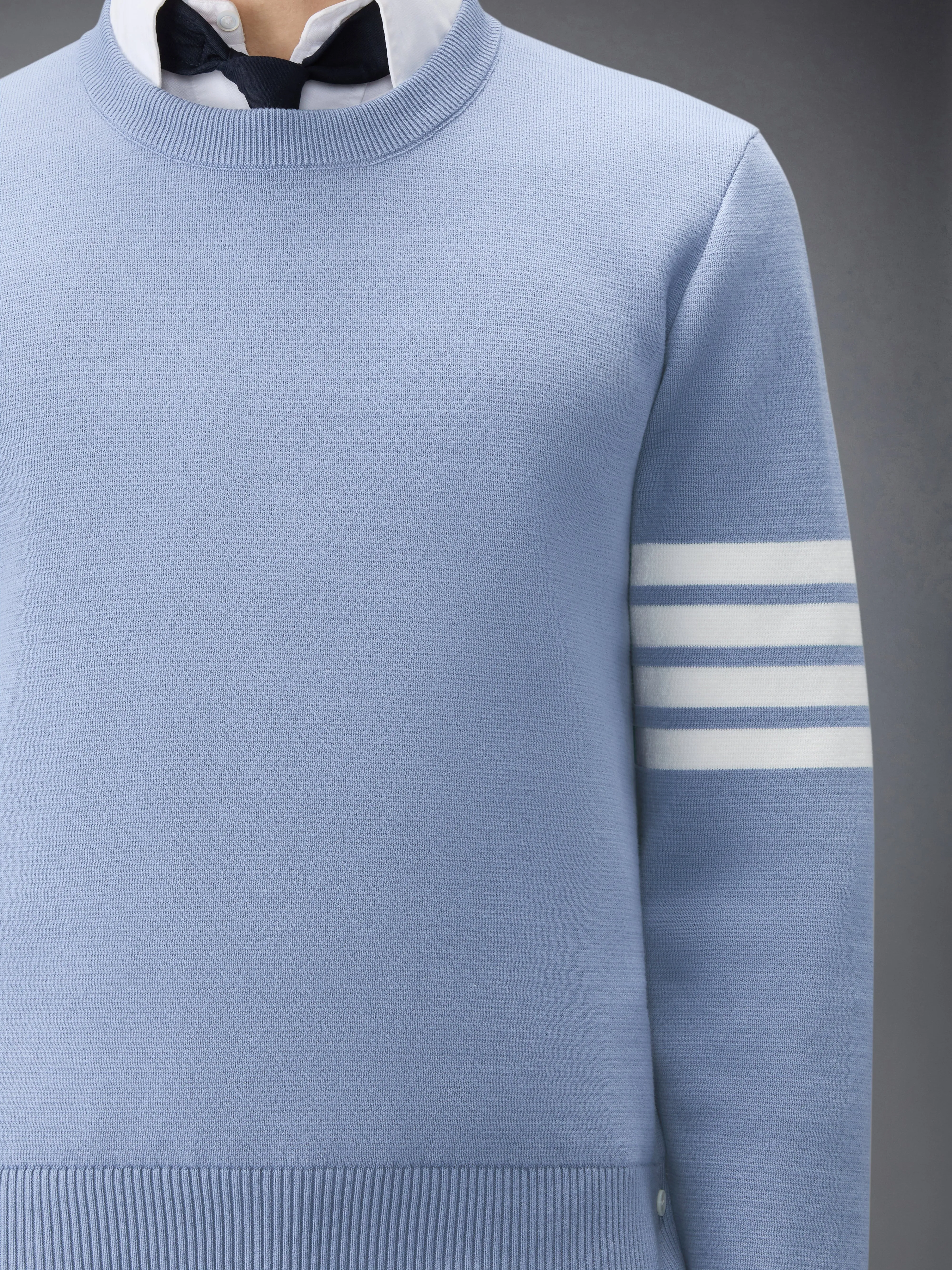 FINE MERINO WOOL 4-BAR PULLOVER sold by Thom Browne product image thumbnail 5