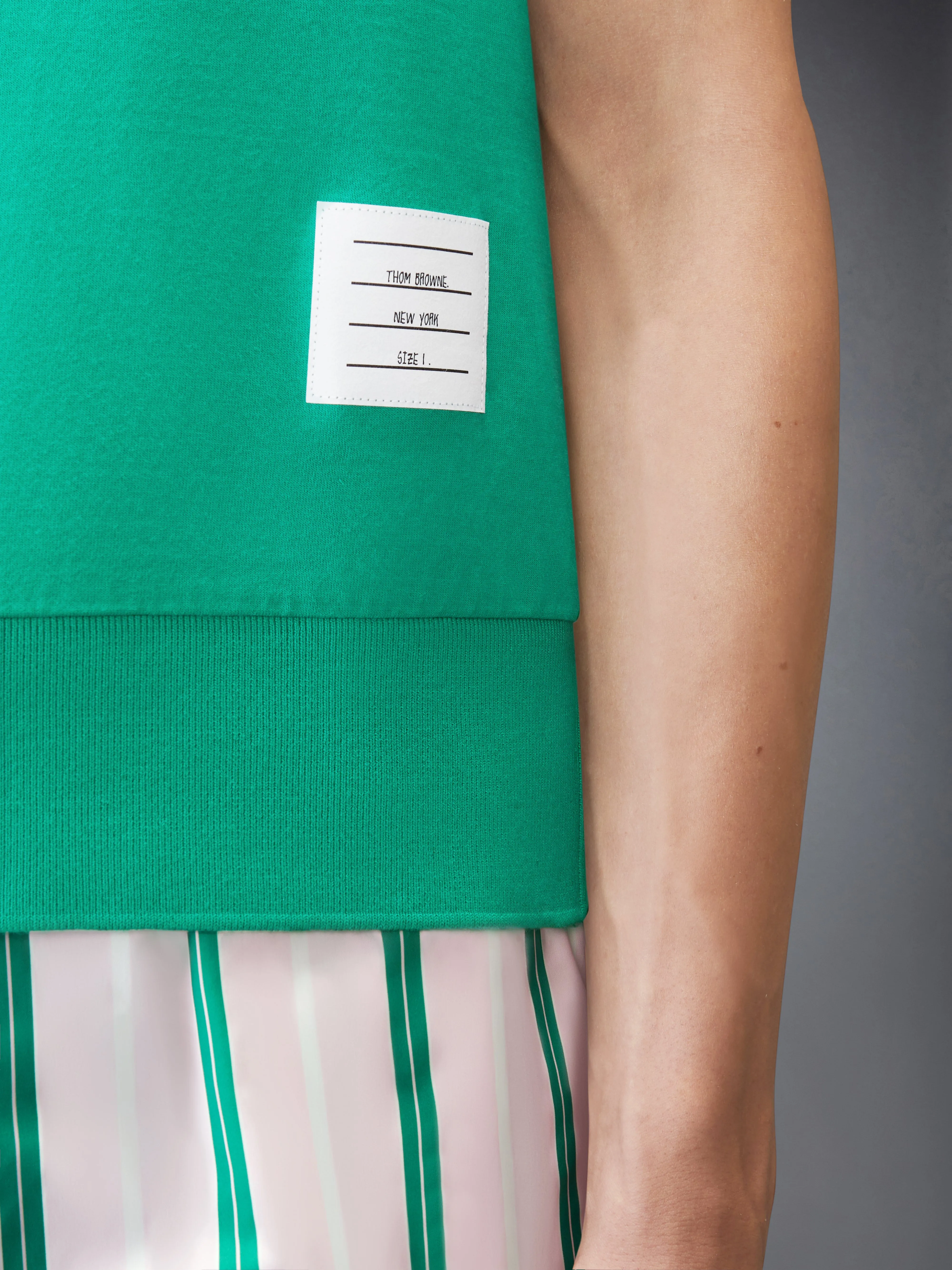 COTTON JERSEY 4-BAR TEE sold by Thom Browne product image thumbnail 4