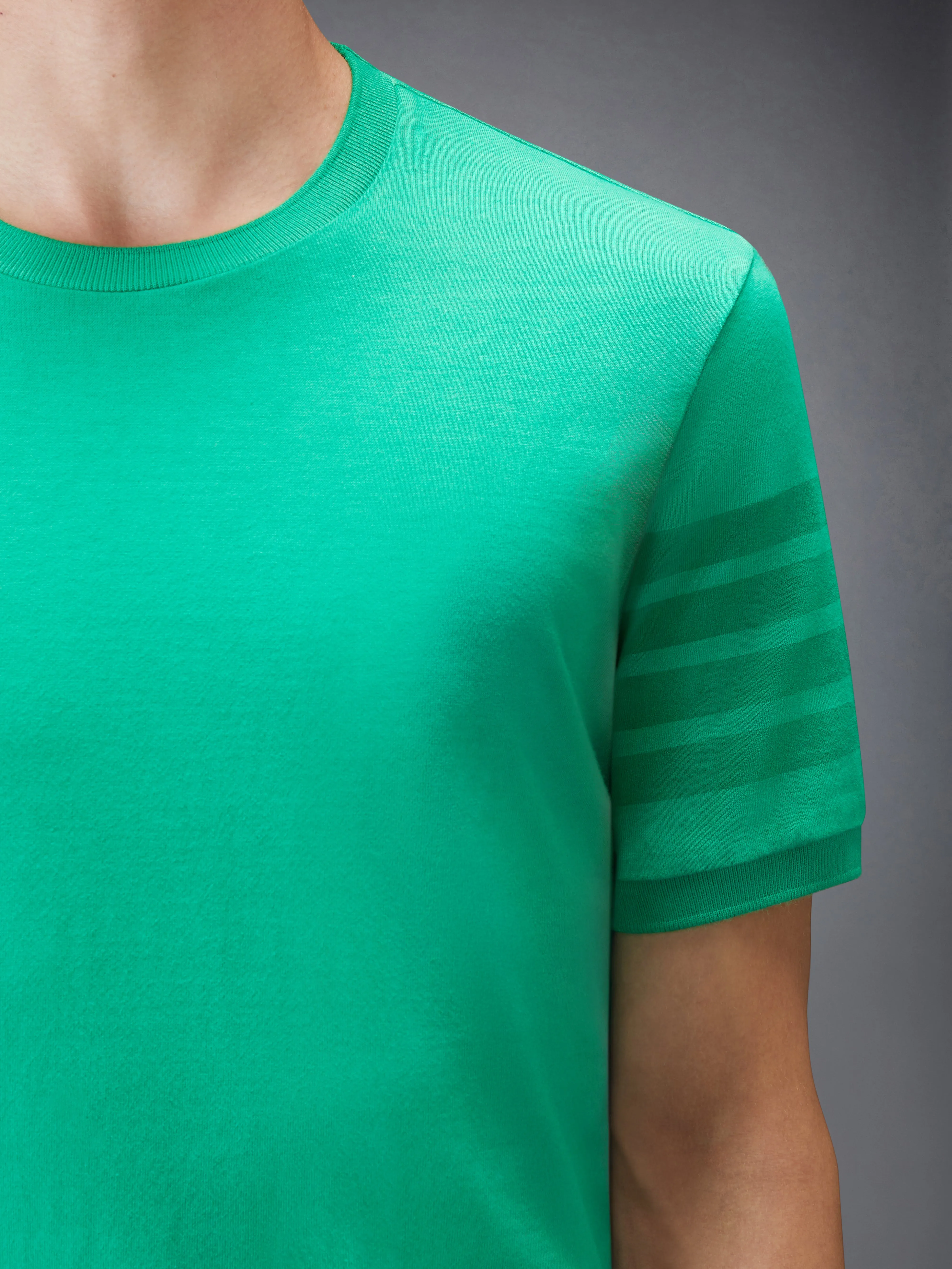 COTTON JERSEY 4-BAR TEE sold by Thom Browne product image thumbnail 5