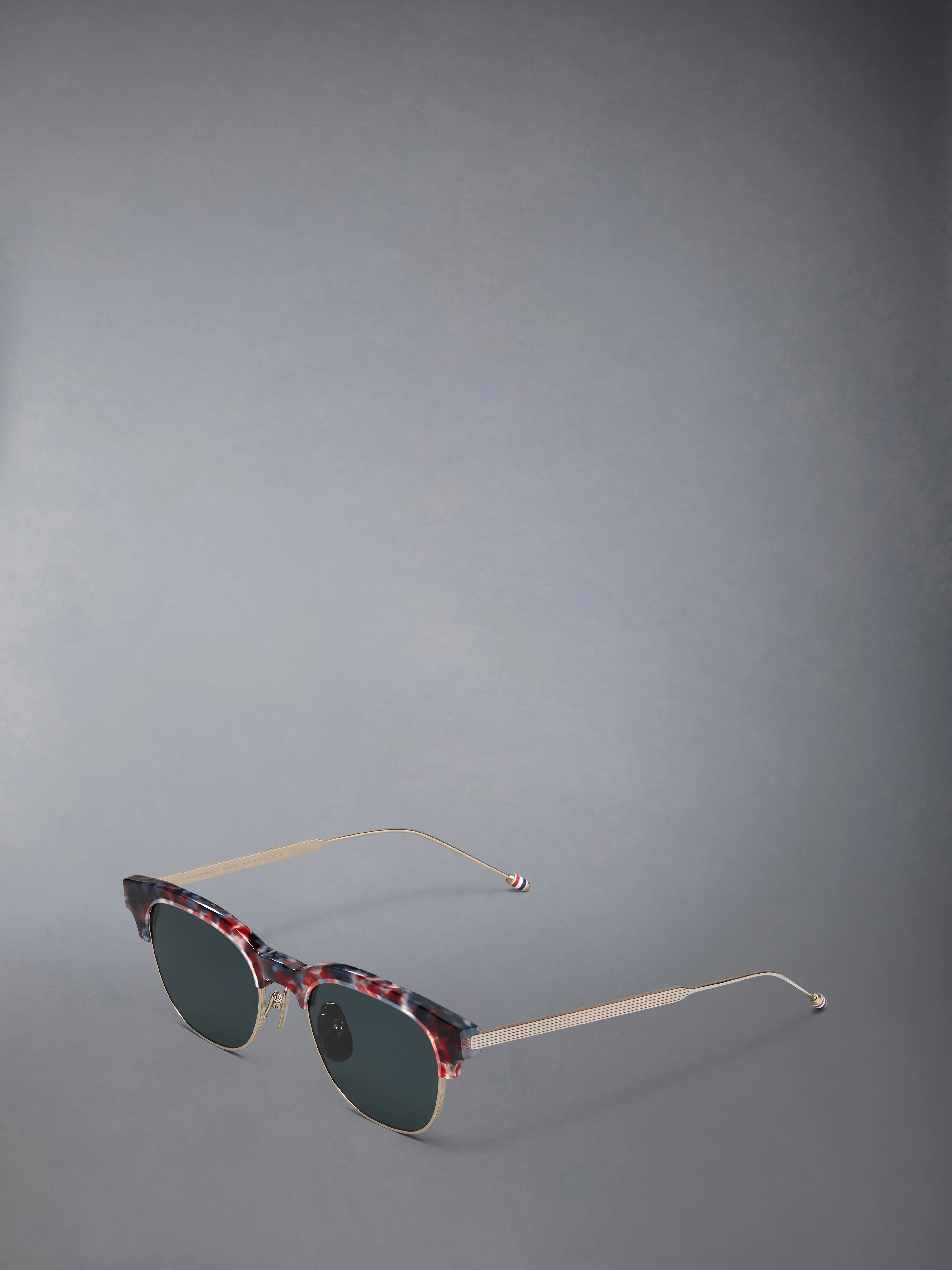 ACETATE AND TITANIUM OVAL SUNGLASSES sold by Thom Browne product image thumbnail 2