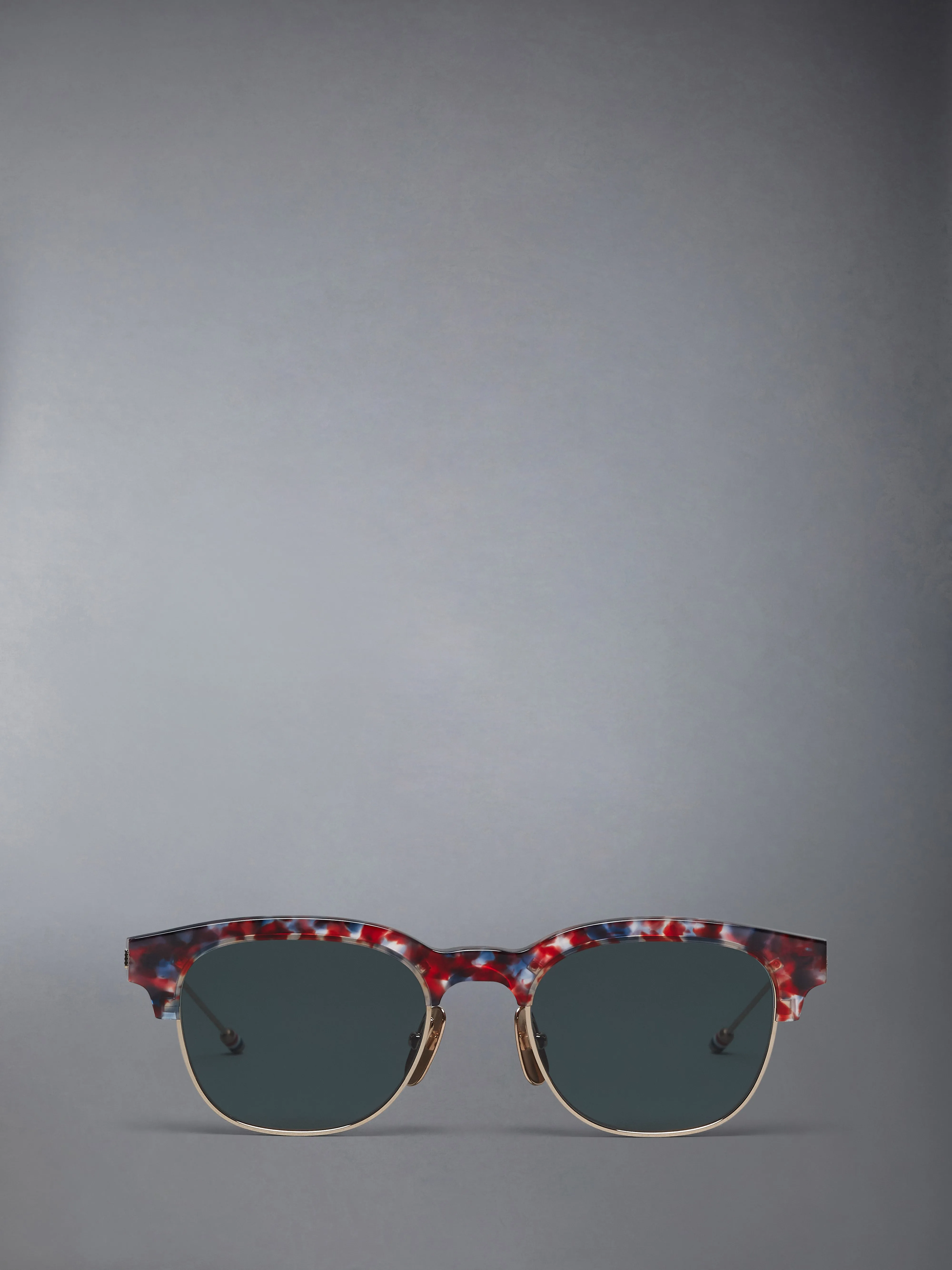 ACETATE AND TITANIUM OVAL SUNGLASSES sold by Thom Browne