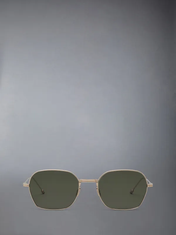 TITANIUM RECTANGULAR SUNGLASSES made by Thom Browne