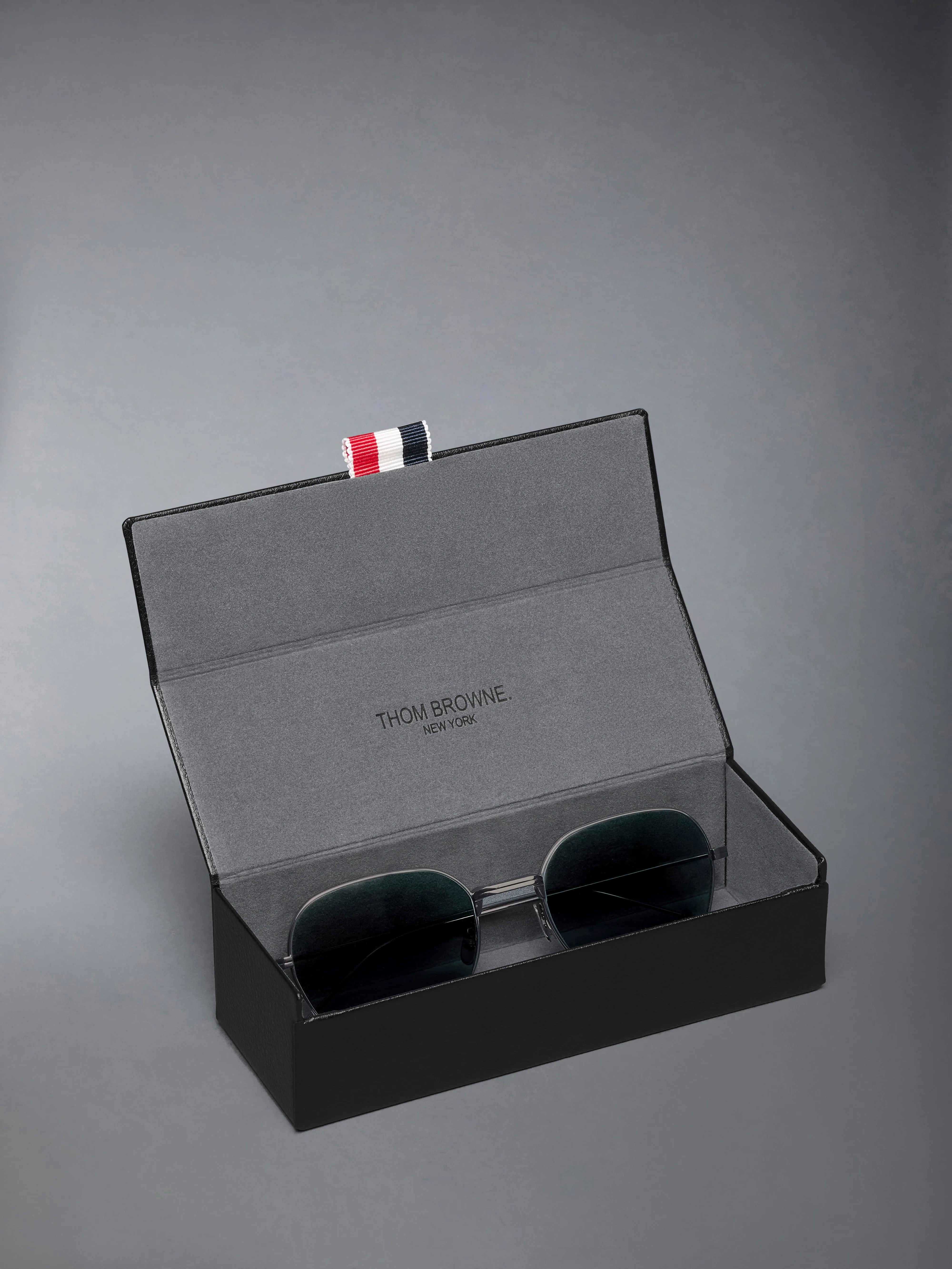 TITANIUM RECTANGULAR SUNGLASSES sold by Thom Browne product image thumbnail 4