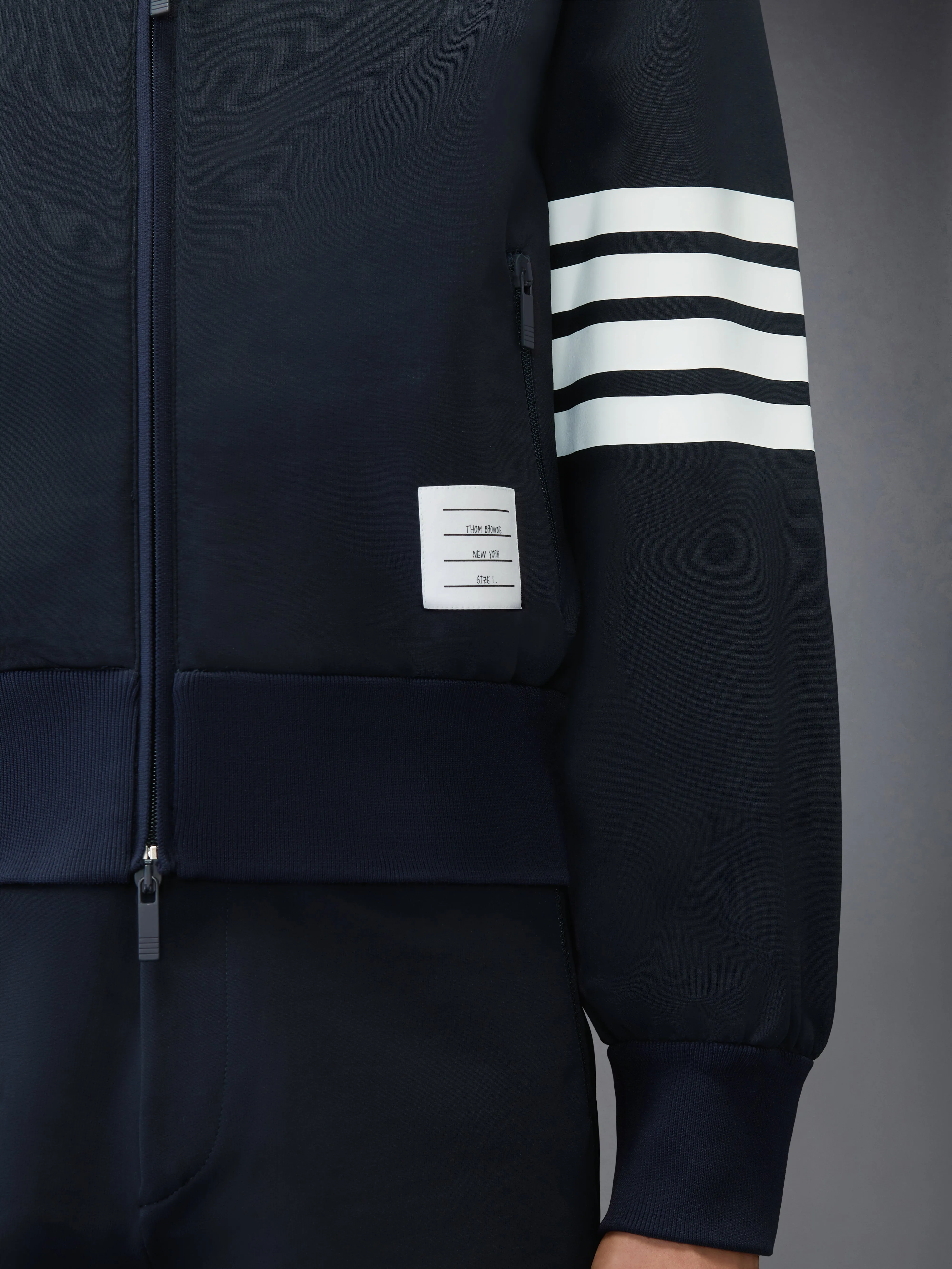 3M REFLECTIVE 4-BAR TECH BOMBER sold by Thom Browne product image thumbnail 4