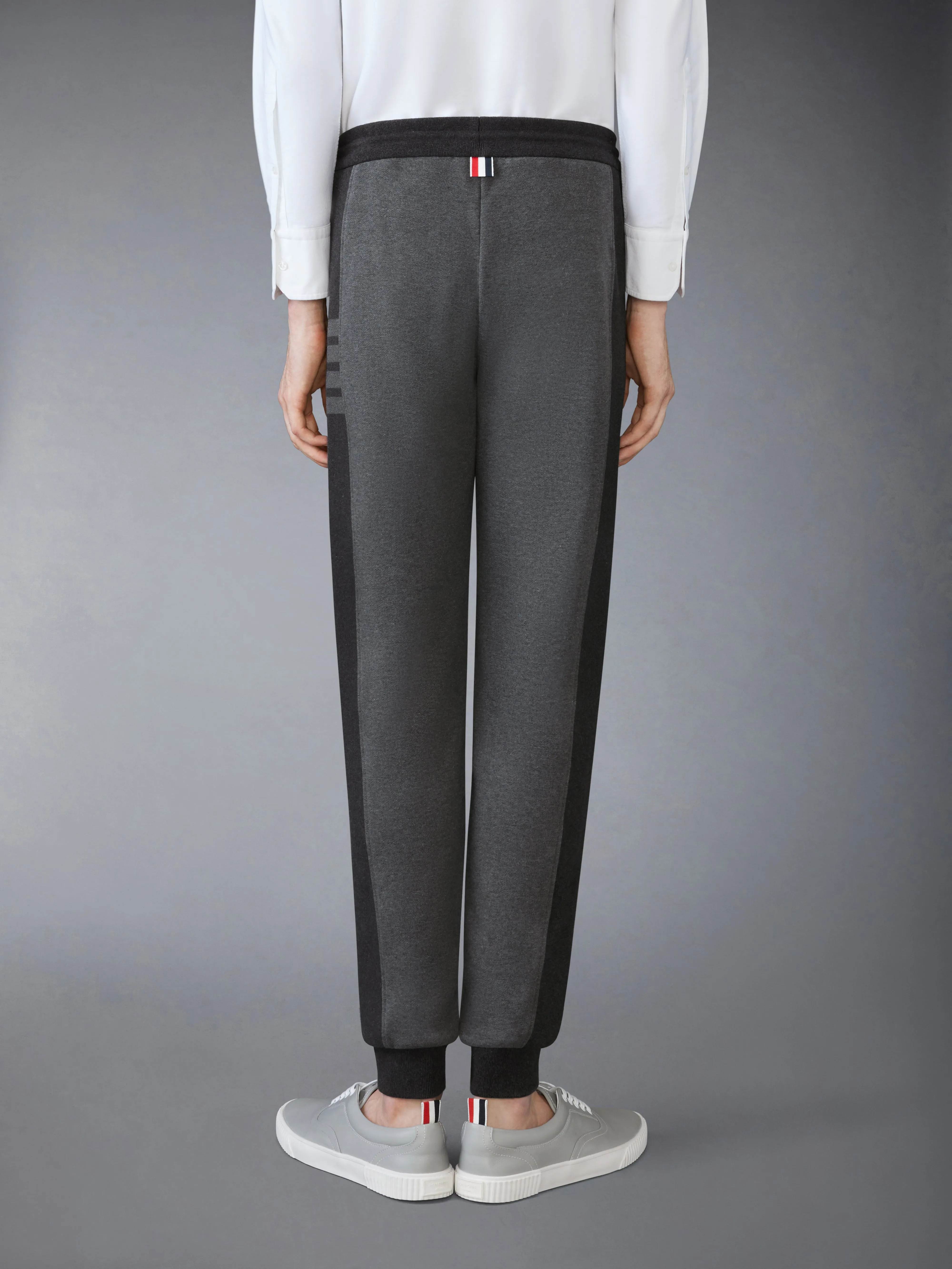 SOLID LOOPBACK JERSEY 4-BAR SWEATPANTS sold by Thom Browne product image thumbnail 2