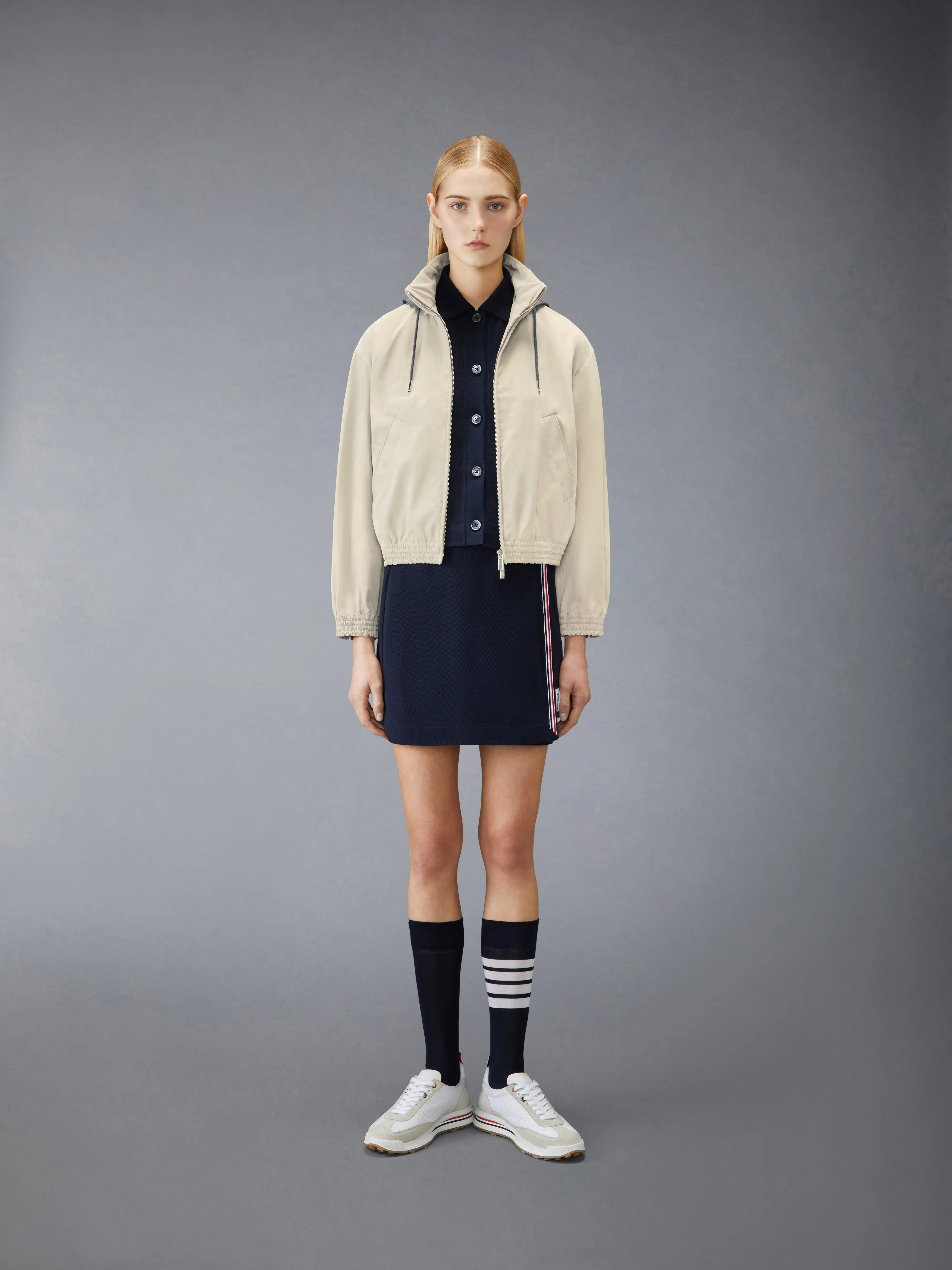 PIQUE RWB TRIM WRAP SKIRT sold by Thom Browne product image thumbnail 4