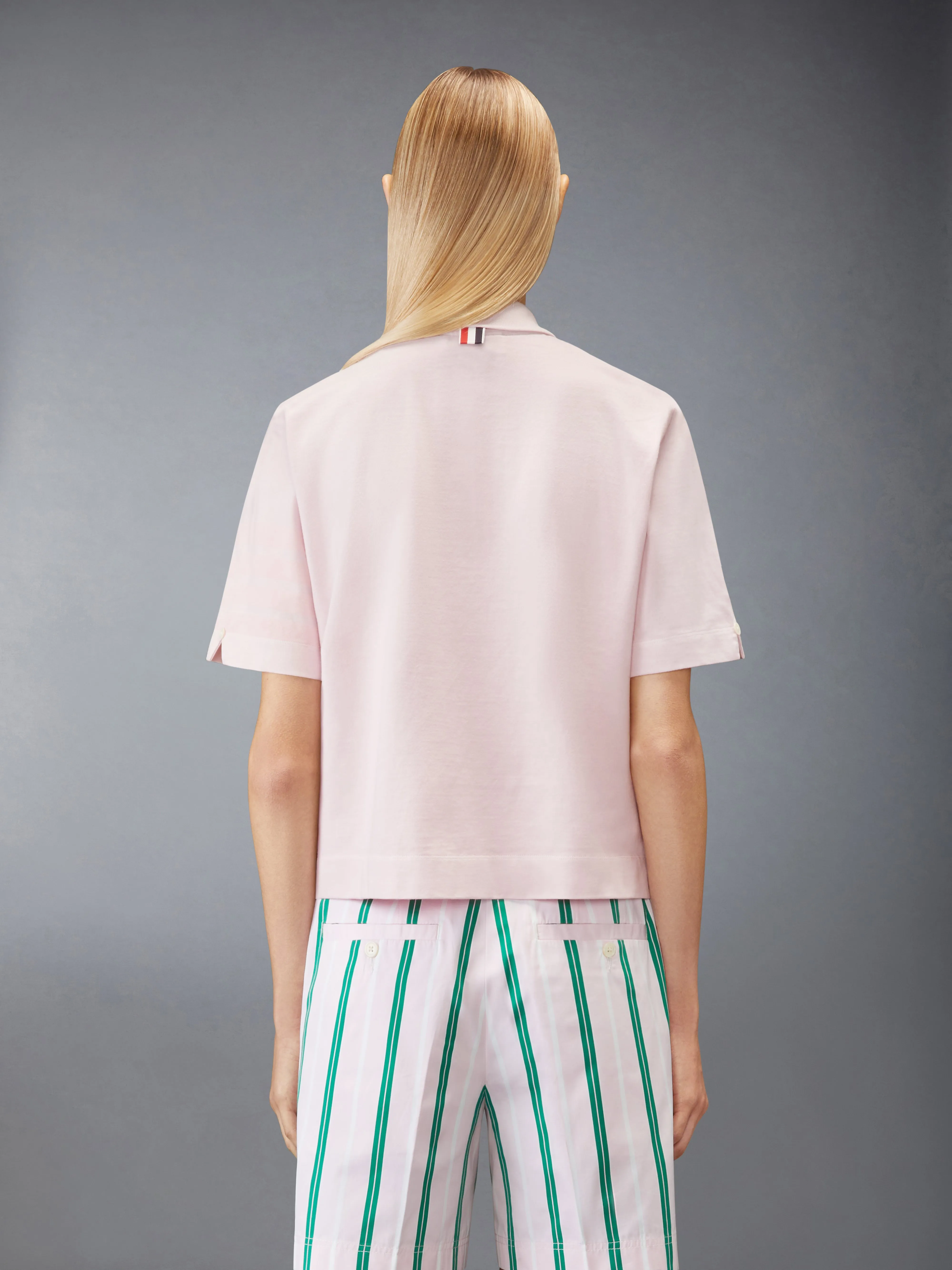 OVERDYED 4-BAR JERSEY POLO sold by Thom Browne product image thumbnail 2