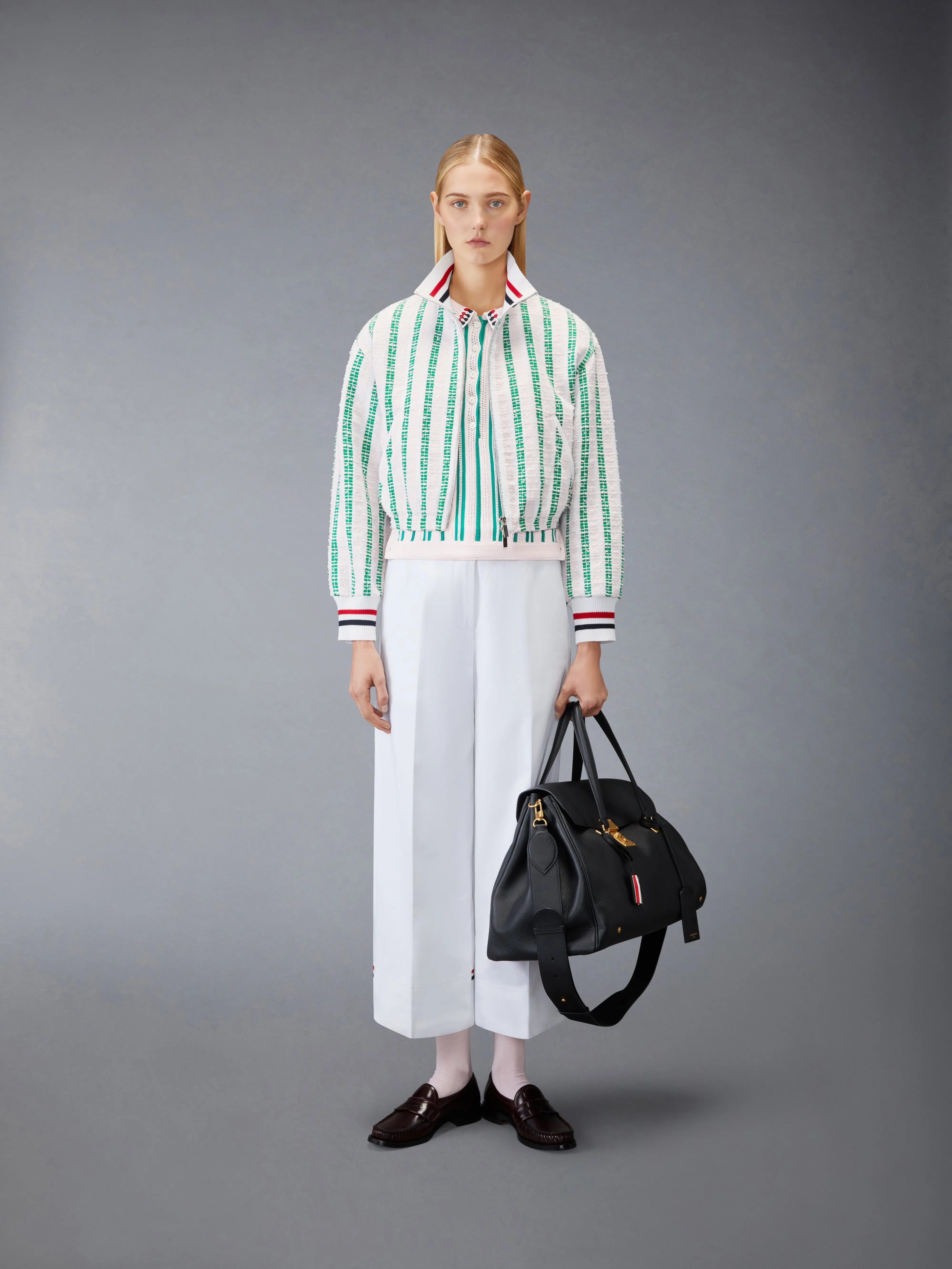 COTTON GABARDINE CHINO PANTS sold by Thom Browne product image thumbnail 3