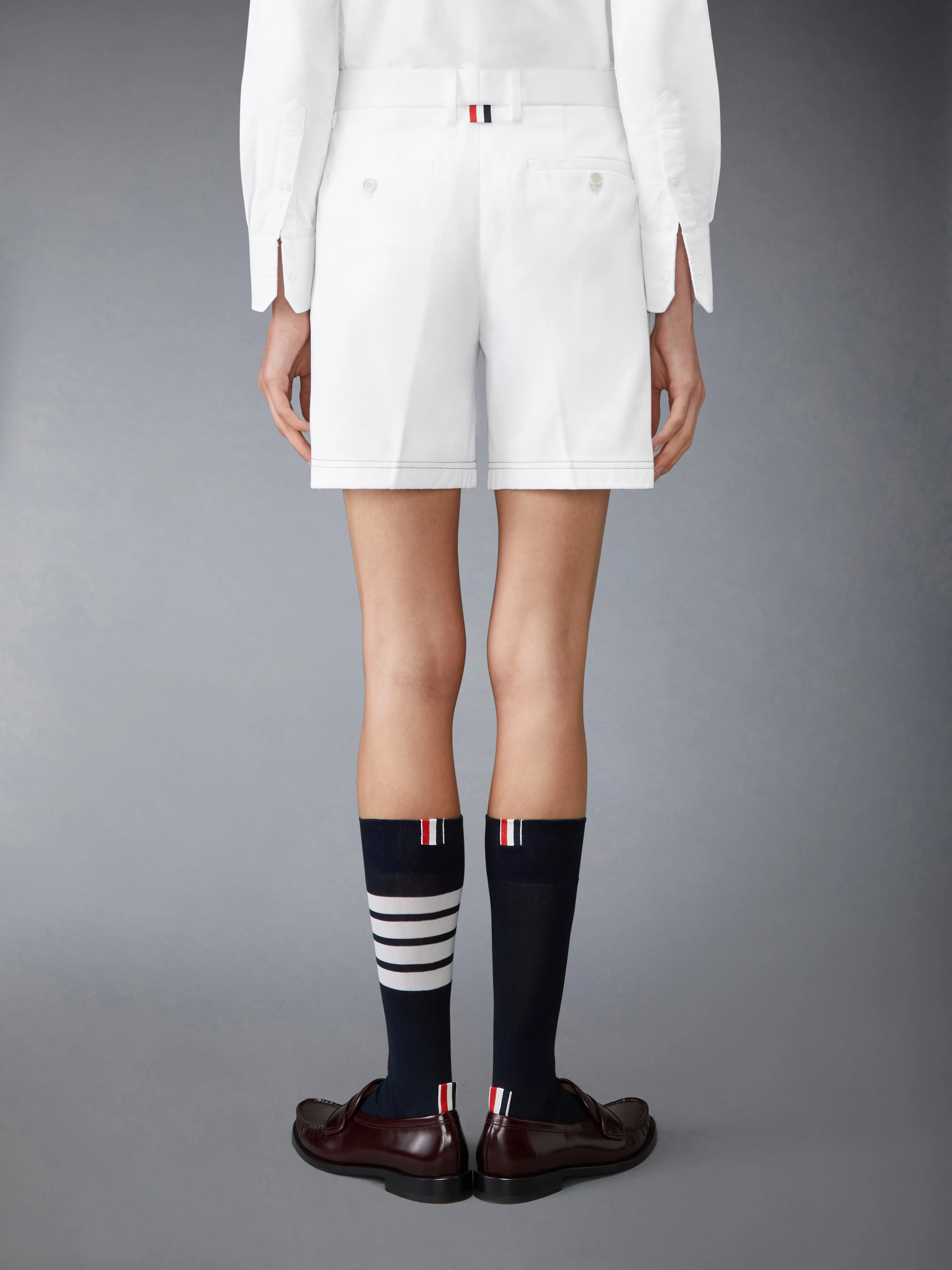 COTTON GABARDINE CHINO SHORTS sold by Thom Browne product image thumbnail 2
