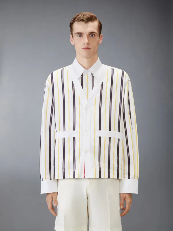 REPP STRIPE POPLIN SHIRT made by Thom Browne