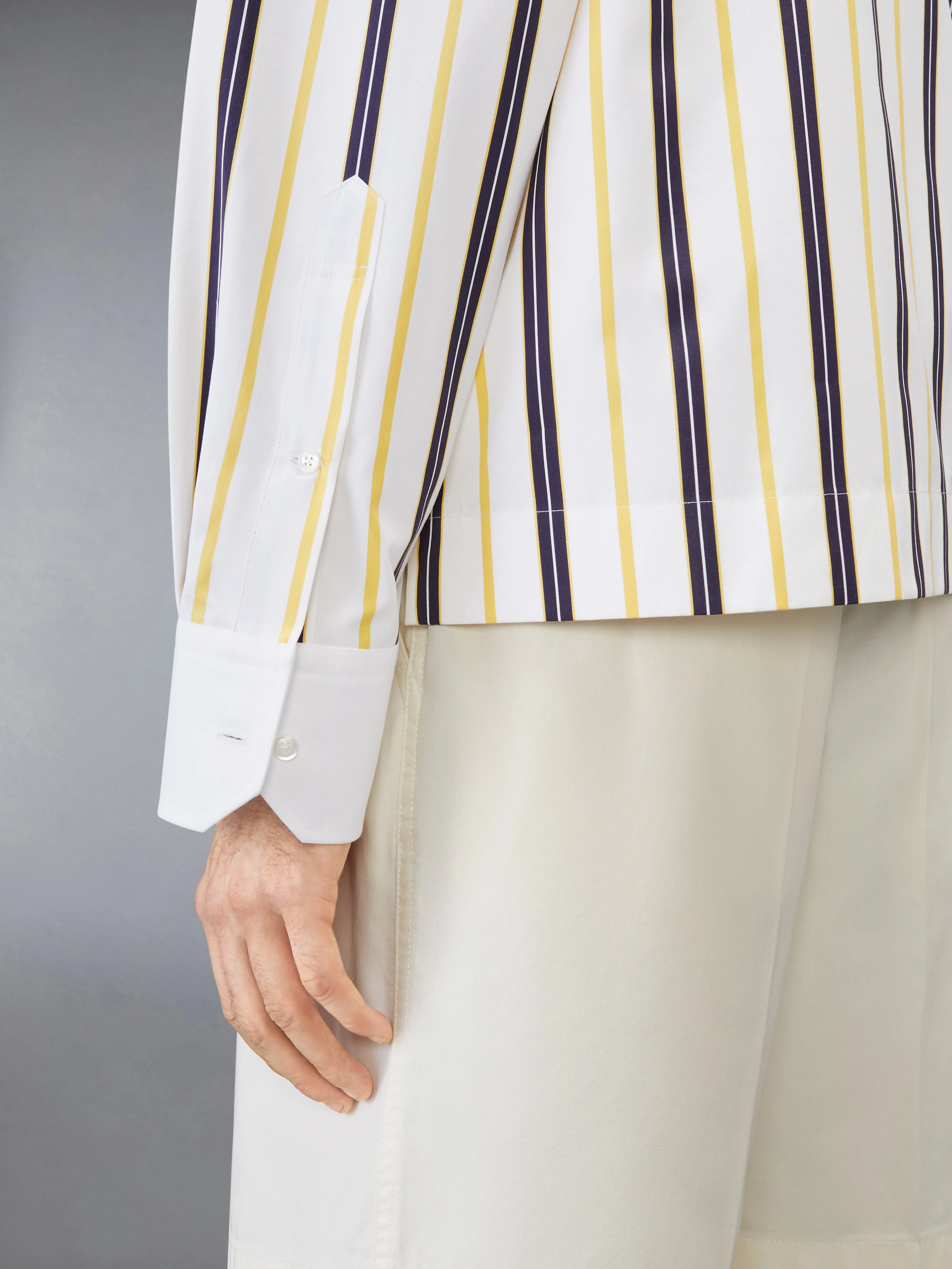 REPP STRIPE POPLIN SHIRT sold by Thom Browne product image thumbnail 5