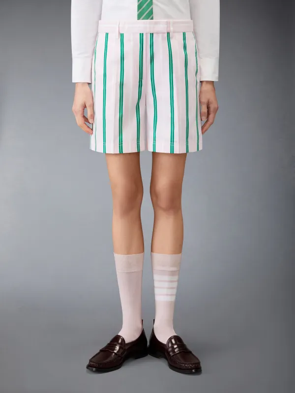 REPP STRIPE POPLIN CHINO SHORTS made by Thom Browne