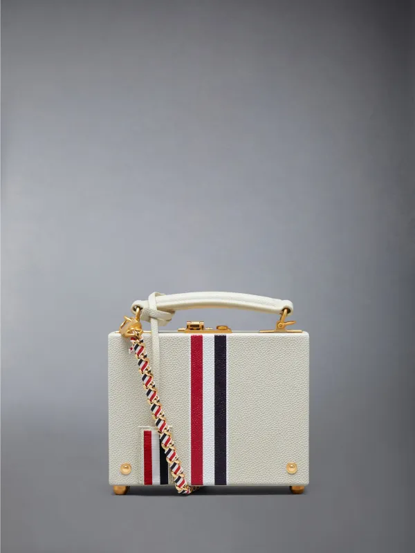 PEBBLE GRAIN RWB CHAIN MICRO ATTACHE CASE made by Thom Browne