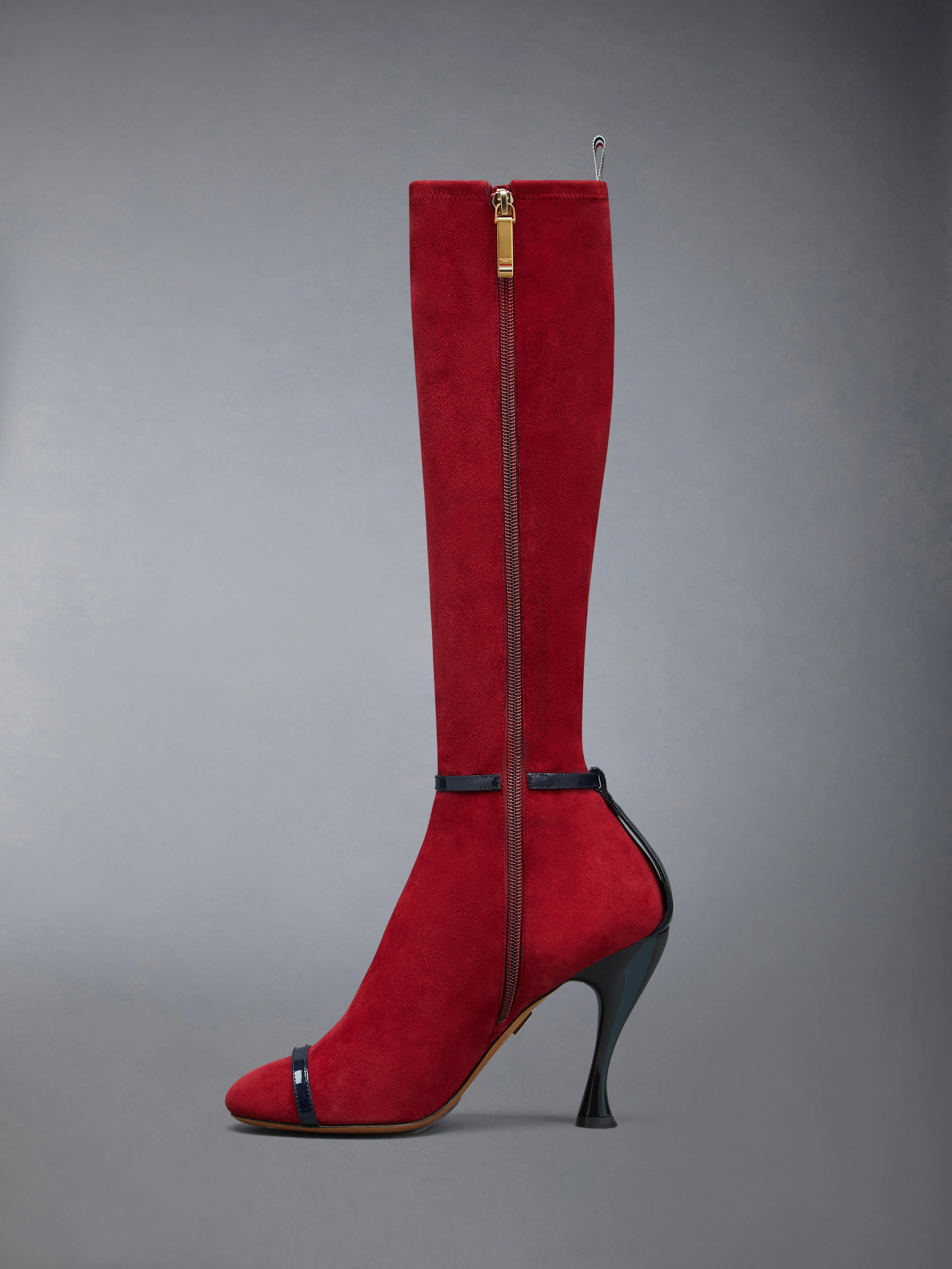 SOFT SUEDE TROMPE L'OEIL 4-BAR SANDAL BOOT 105MM sold by Thom Browne product image thumbnail 4