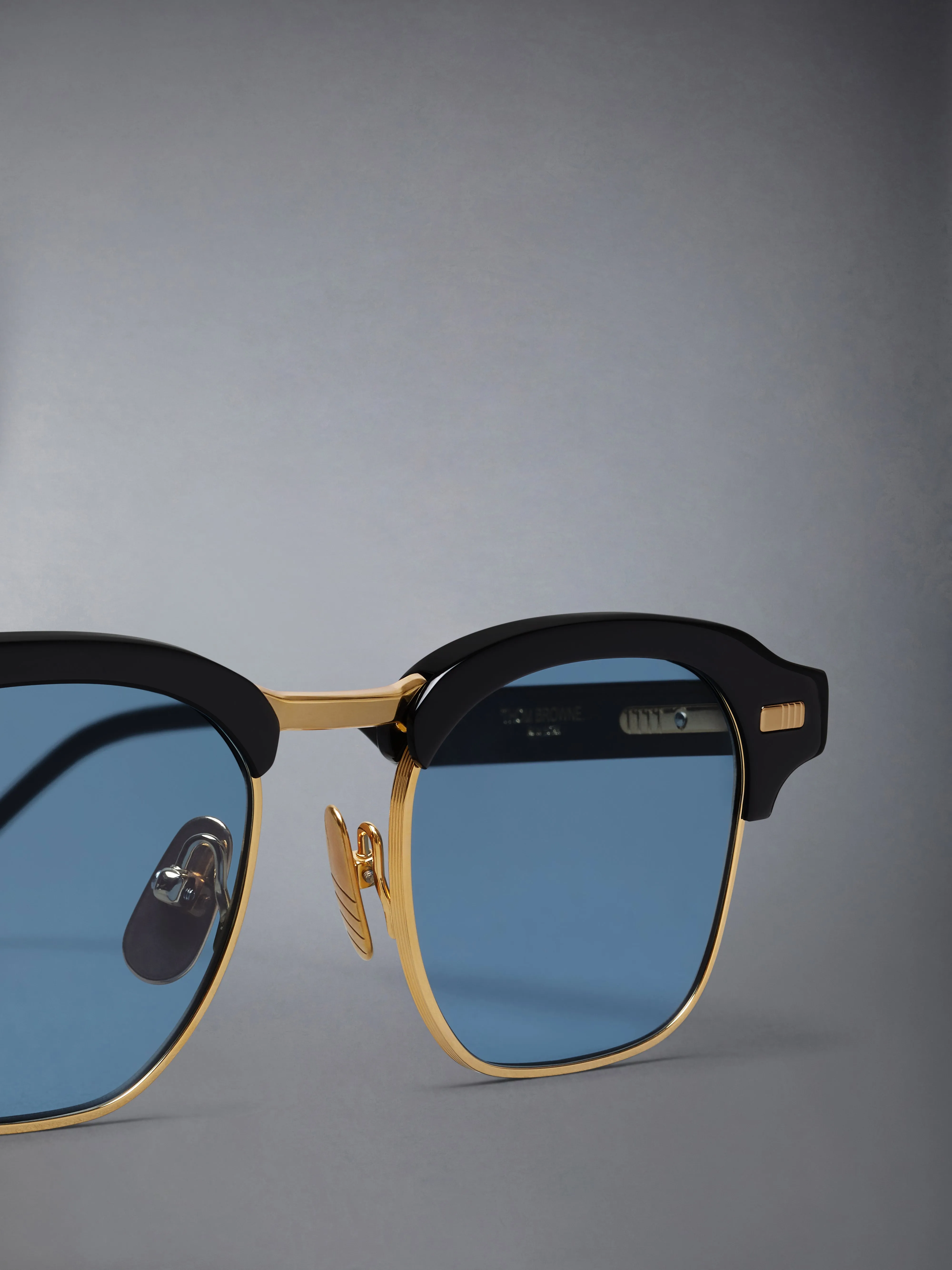 ACETATE AND TITANIUM SQUARE SUNGLASSES sold by Thom Browne product image thumbnail 3
